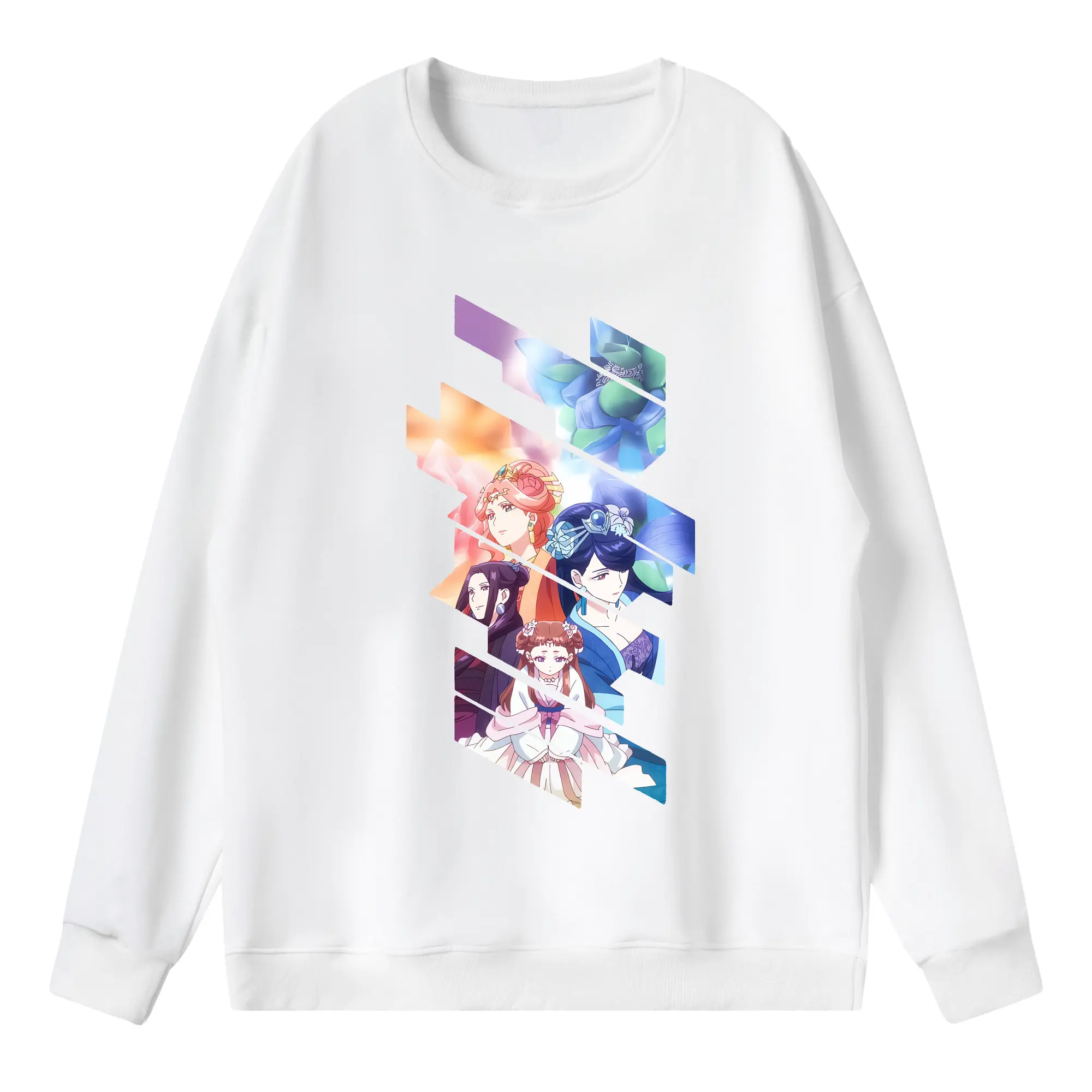 薬屋のひとりごと グッズ,梨花妃 - 薄手 クルーネック スウェット 裏毛260g · ポリエステル 春秋向け カジュアル 男女兼用 · トレーナー デイリー スポーツ 散歩に最適