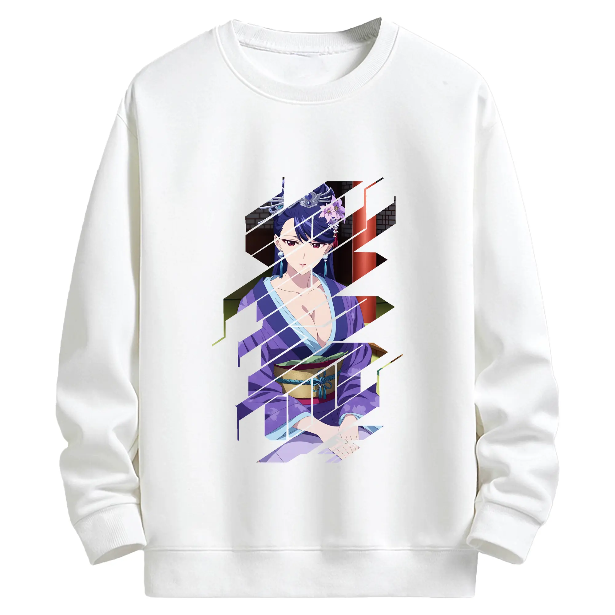 薬屋のひとりごと グッズ,梨花妃 - キッズ クルーネックスウェットシャツ ・ フロントプリント ・ 綿80％ ポリエステル20％ ・ 快適 通学 スポーツ 日常使い お散歩用