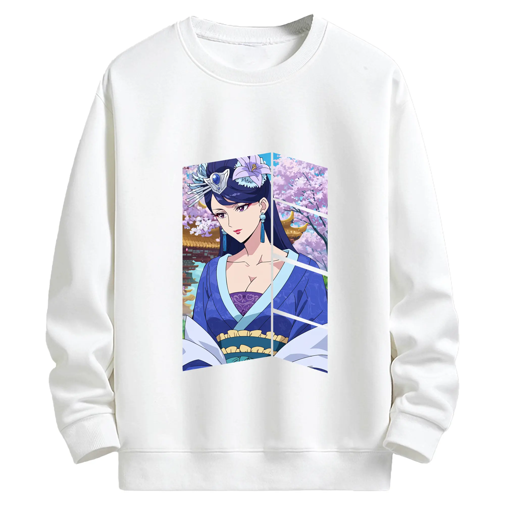 薬屋のひとりごと グッズ,梨花妃 - キッズ クルーネックスウェットシャツ ・ フロントプリント ・ 綿80％ ポリエステル20％ ・ 快適 通学 スポーツ 日常使い お散歩用