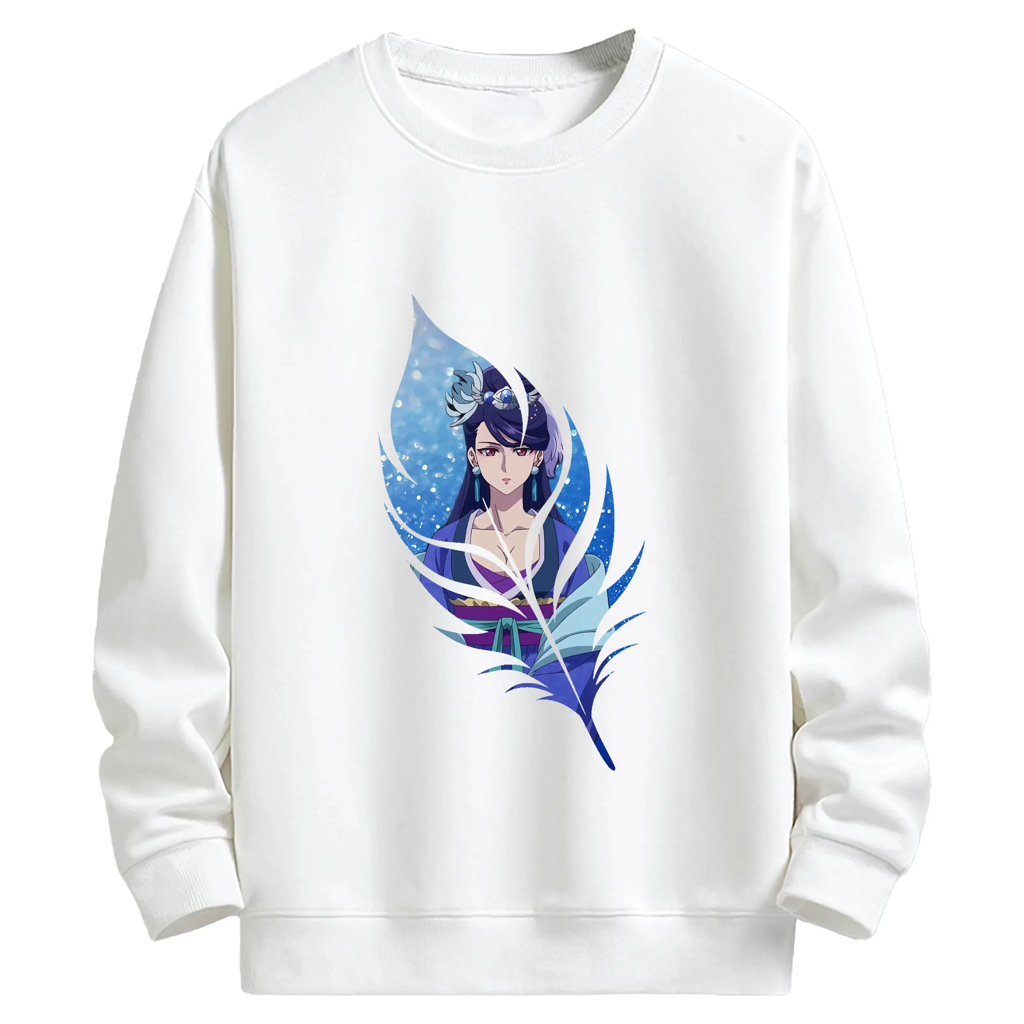 薬屋のひとりごと グッズ,梨花妃 - キッズ クルーネックスウェットシャツ ・ フロントプリント ・ 綿80％ ポリエステル20％ ・ 快適 通学 スポーツ 日常使い お散歩用