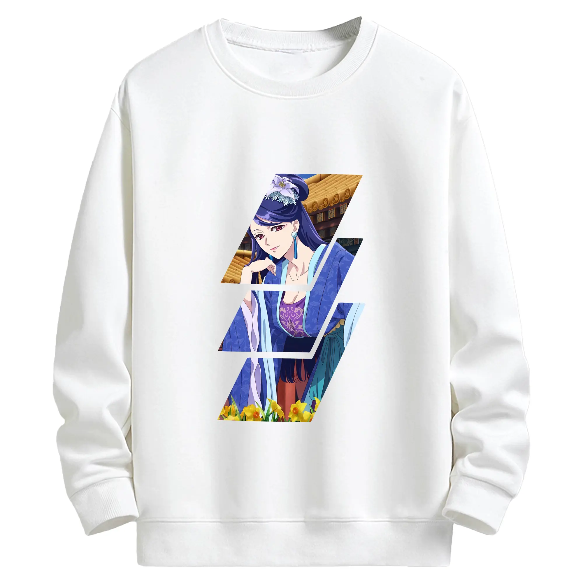 薬屋のひとりごと グッズ,梨花妃 - キッズ クルーネックスウェットシャツ ・ フロントプリント ・ 綿80％ ポリエステル20％ ・ 快適 通学 スポーツ 日常使い お散歩用