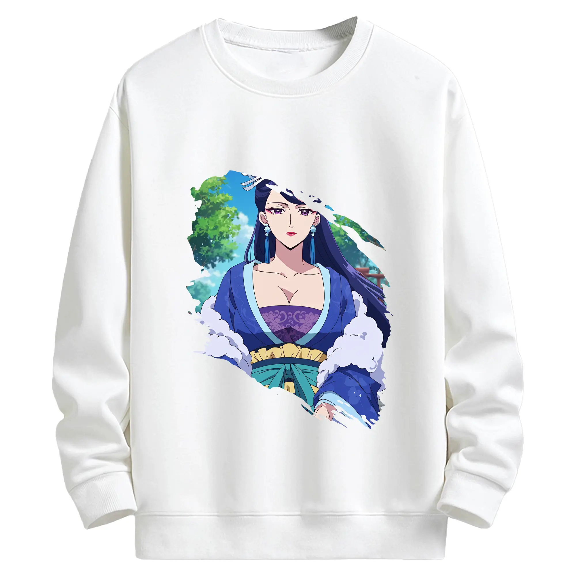 薬屋のひとりごと グッズ,梨花妃 - キッズ クルーネックスウェットシャツ ・ フロントプリント ・ 綿80％ ポリエステル20％ ・ 快適 通学 スポーツ 日常使い お散歩用