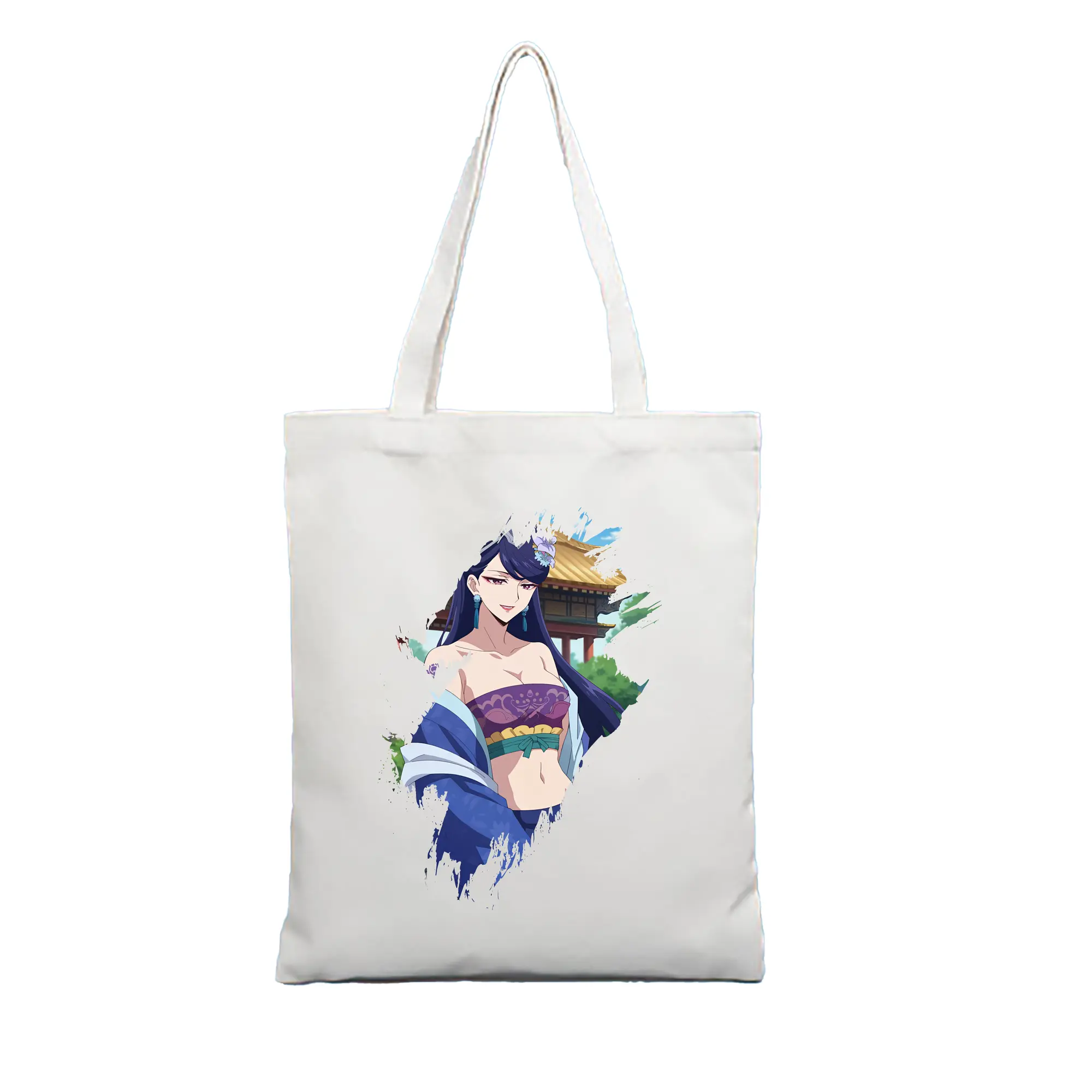 薬屋のひとりごと グッズ,梨花妃 - 縦型キャンバス手提げバッグ（トートバッグ） ・ キャンバス素材 ・ ショッピング用 ・ 軽量 丈夫 お手入れ簡単