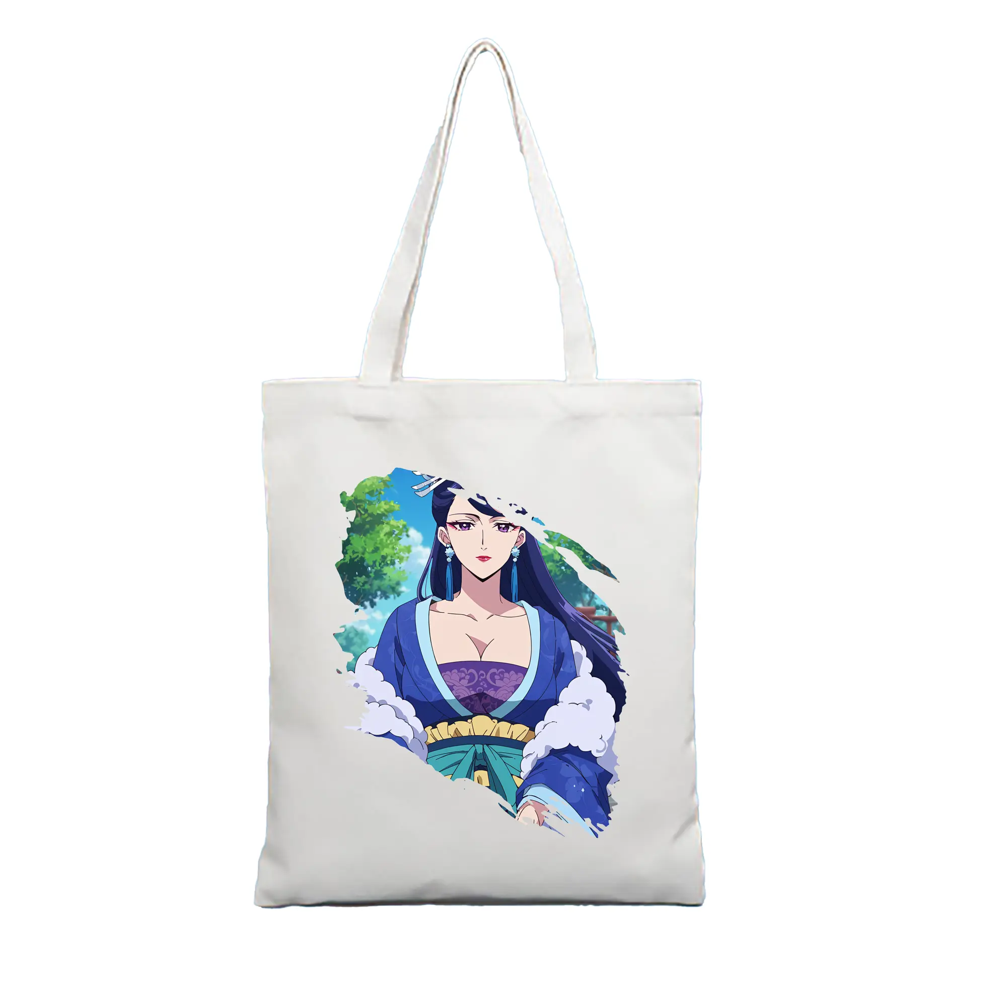 薬屋のひとりごと グッズ,梨花妃 - 縦型キャンバス手提げバッグ（トートバッグ） ・ キャンバス素材 ・ ショッピング用 ・ 軽量 丈夫 お手入れ簡単