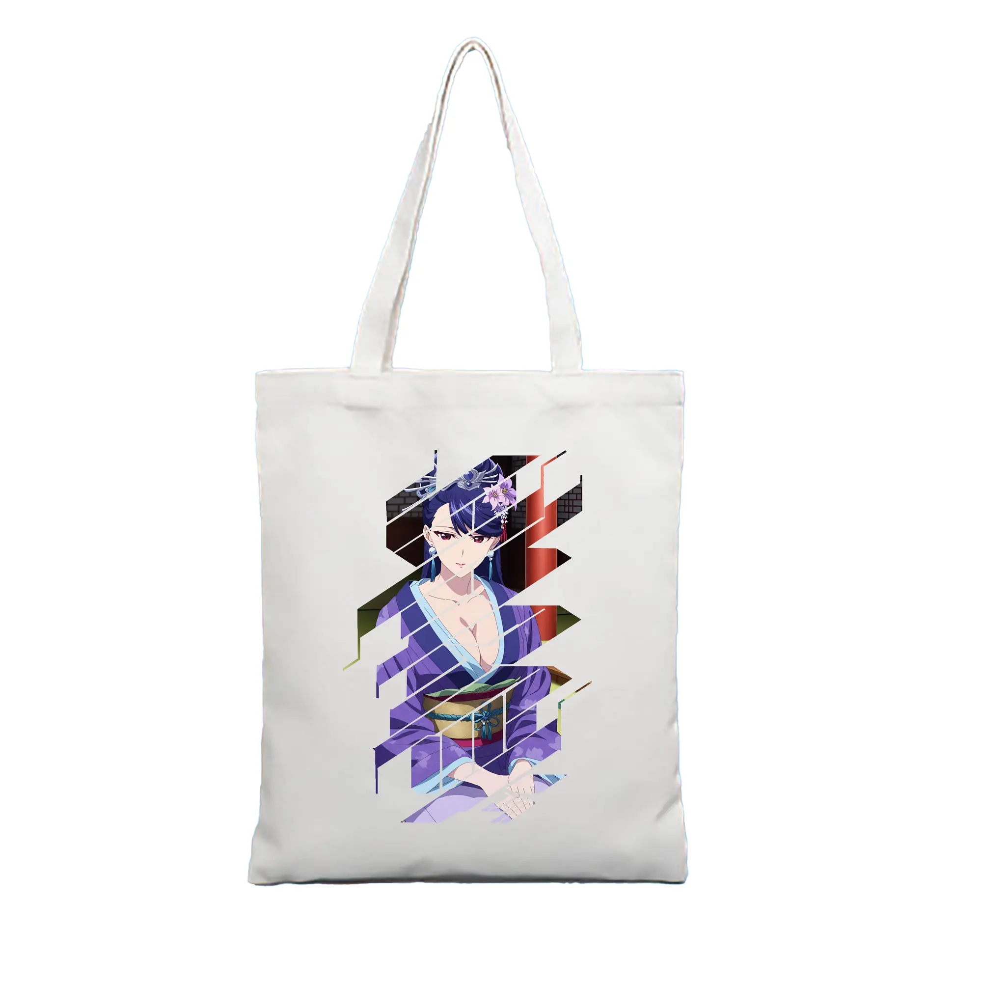 薬屋のひとりごと グッズ,梨花妃 - 縦型キャンバス手提げバッグ（トートバッグ） ・ キャンバス素材 ・ ショッピング用 ・ 軽量 丈夫 お手入れ簡単