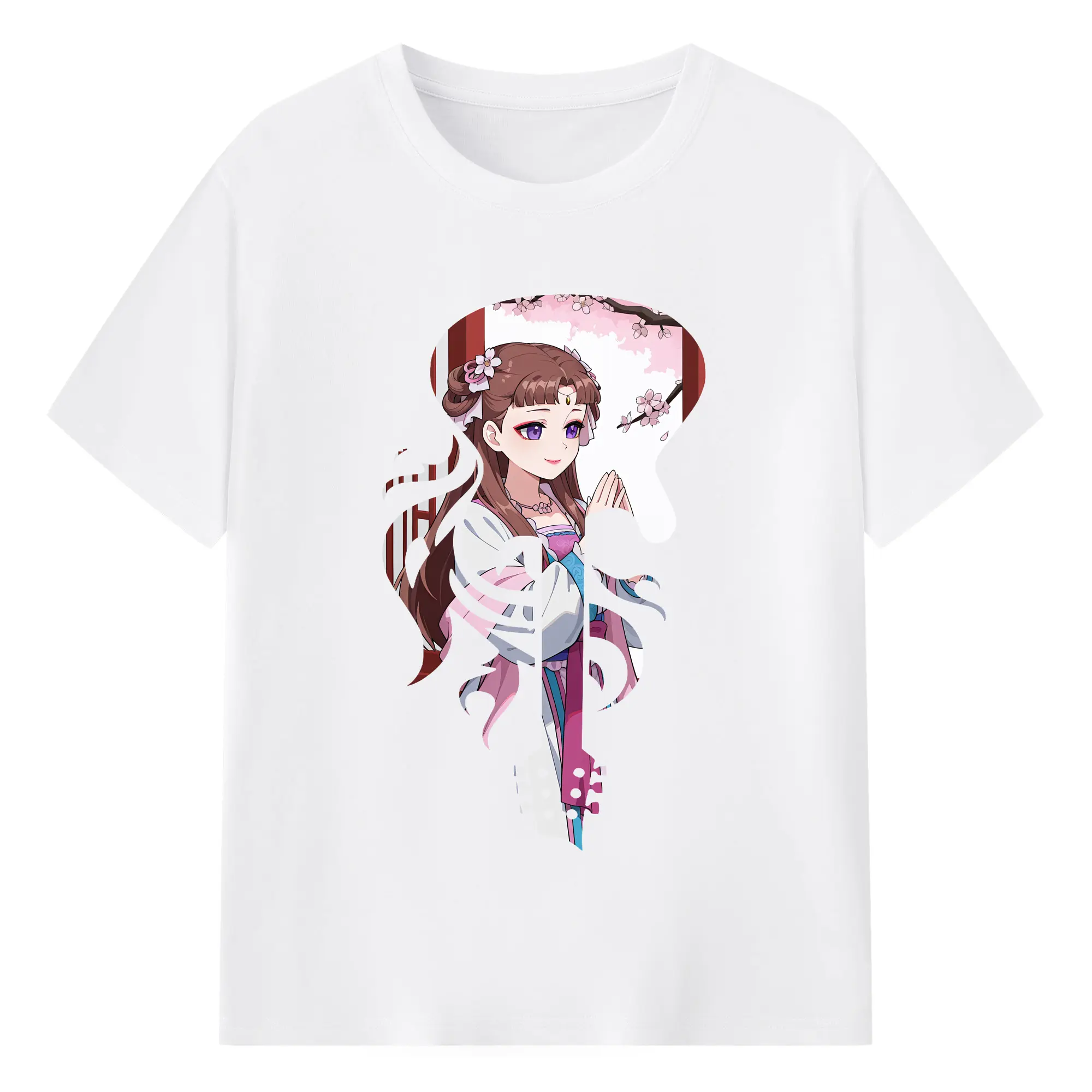薬屋のひとりごと グッズ,里樹妃 - 綿100％ 半袖Tシャツ ・ フロントプリント ・ 快適 通気性 ・ 日常使い 散歩 スポーツ用