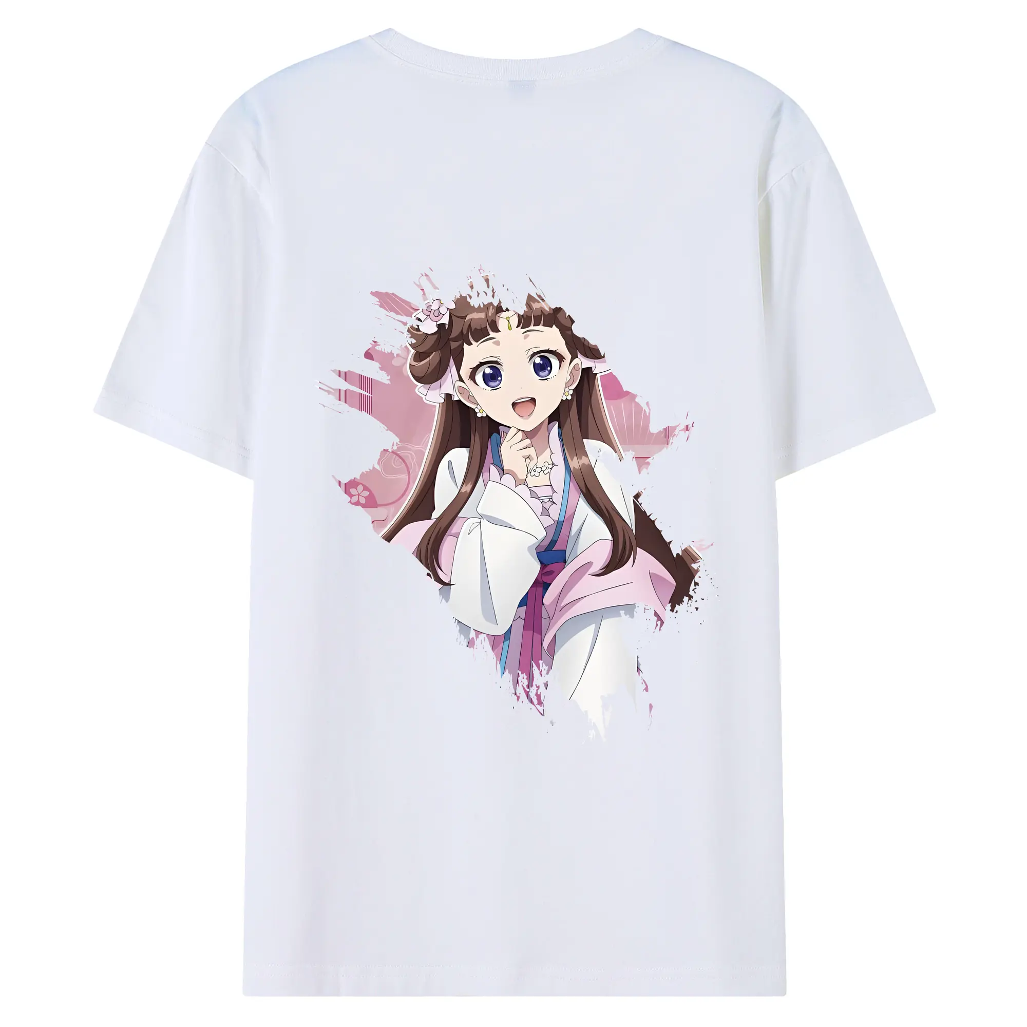 薬屋のひとりごと グッズ,里樹妃 - 綿100％ 半袖Tシャツ ・ バックプリント ・ 快適 通気性 ・ 日常使い 散歩 スポーツ用