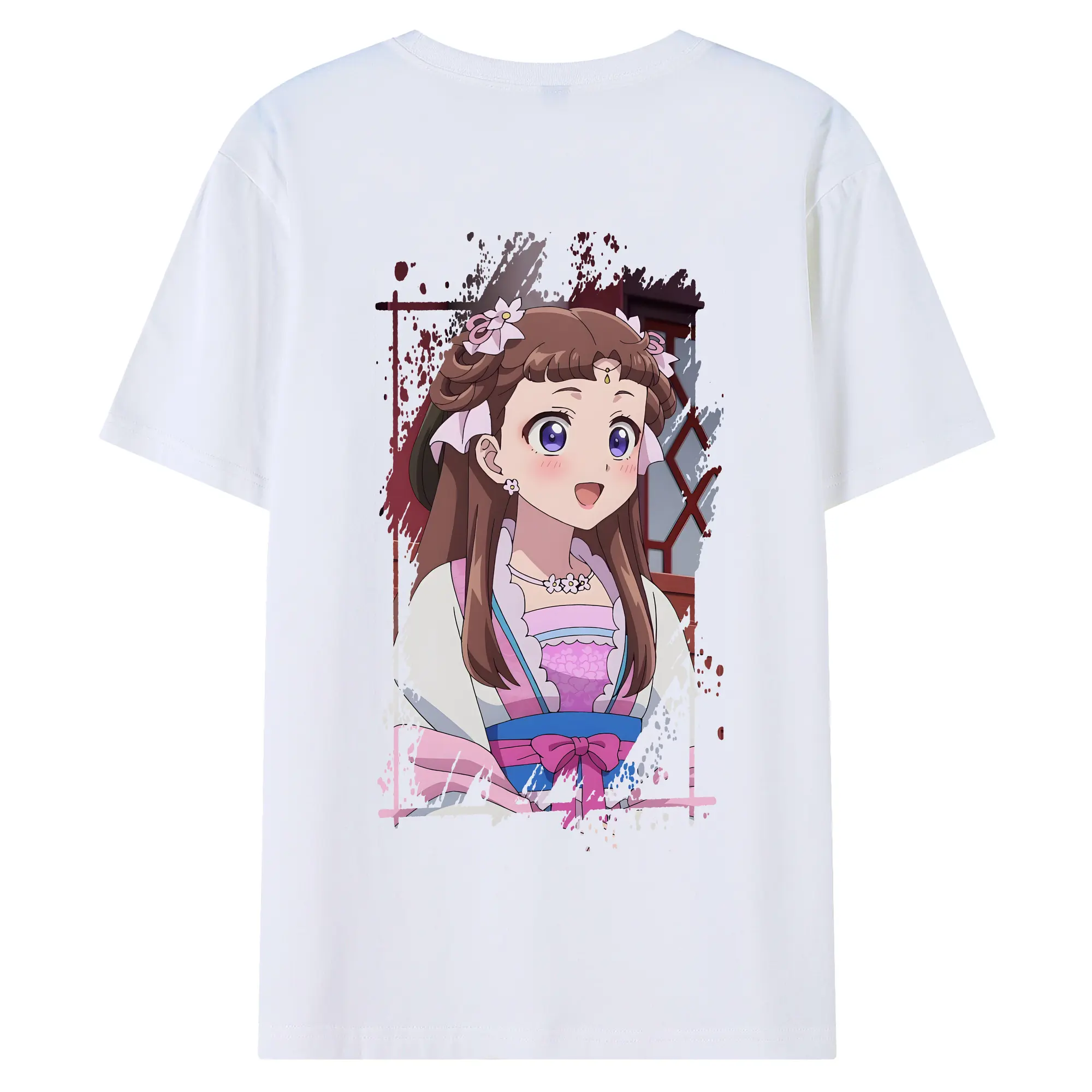 薬屋のひとりごと グッズ,里樹妃 - 綿100％ 半袖Tシャツ ・ バックプリント ・ 快適 通気性 ・ 日常使い 散歩 スポーツ用