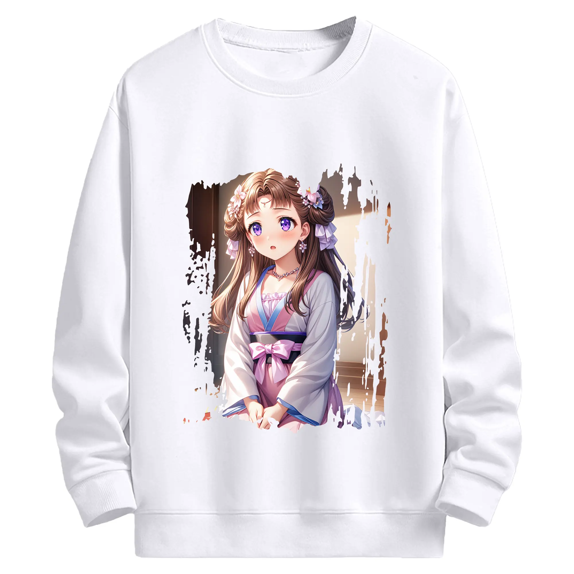 薬屋のひとりごと グッズ,里樹妃 - 高品質 クルーネック スウェット ・ コットン59％ ポリエステル41％ ・ ユニセックス 長袖 トレーナー ・ カジュアル デイリー スポーツ 散歩用