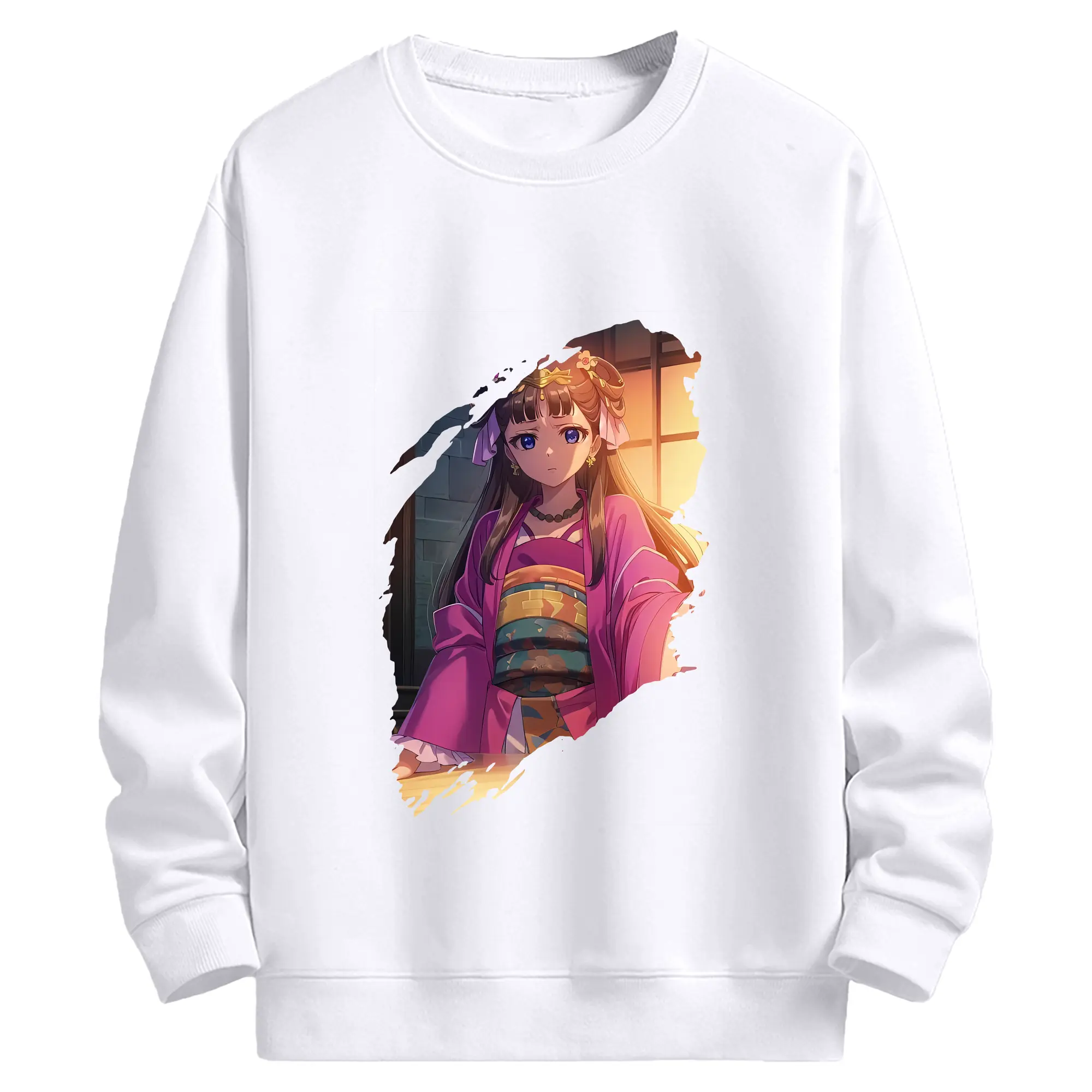 薬屋のひとりごと グッズ,里樹妃 - 高品質 クルーネック スウェット ・ コットン59％ ポリエステル41％ ・ ユニセックス 長袖 トレーナー ・ カジュアル デイリー スポーツ 散歩用