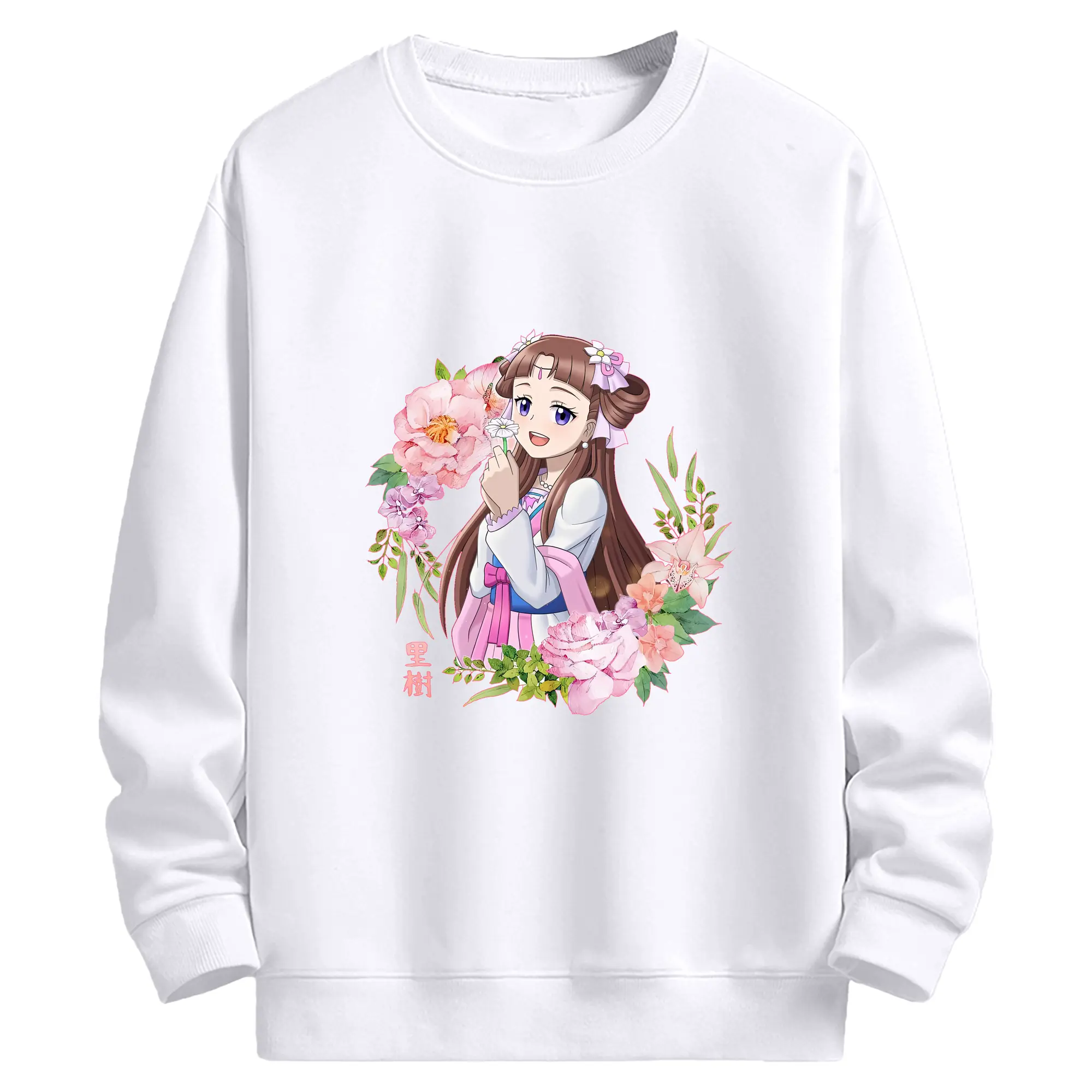 薬屋のひとりごと グッズ,里樹妃 - 高品質 クルーネック スウェット ・ コットン59％ ポリエステル41％ ・ ユニセックス 長袖 トレーナー ・ カジュアル デイリー スポーツ 散歩用