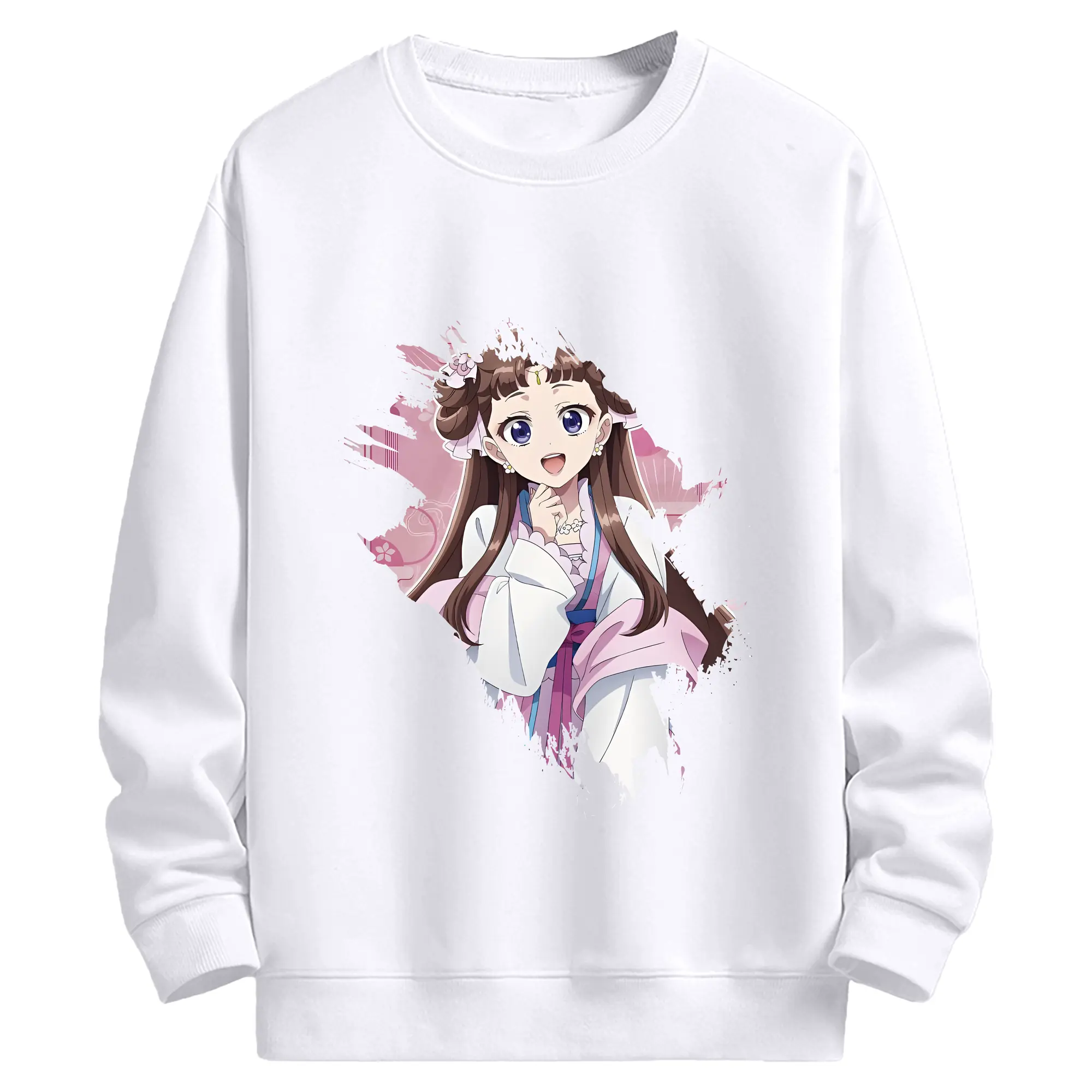 薬屋のひとりごと グッズ,里樹妃 - 高品質 クルーネック スウェット ・ コットン59％ ポリエステル41％ ・ ユニセックス 長袖 トレーナー ・ カジュアル デイリー スポーツ 散歩用