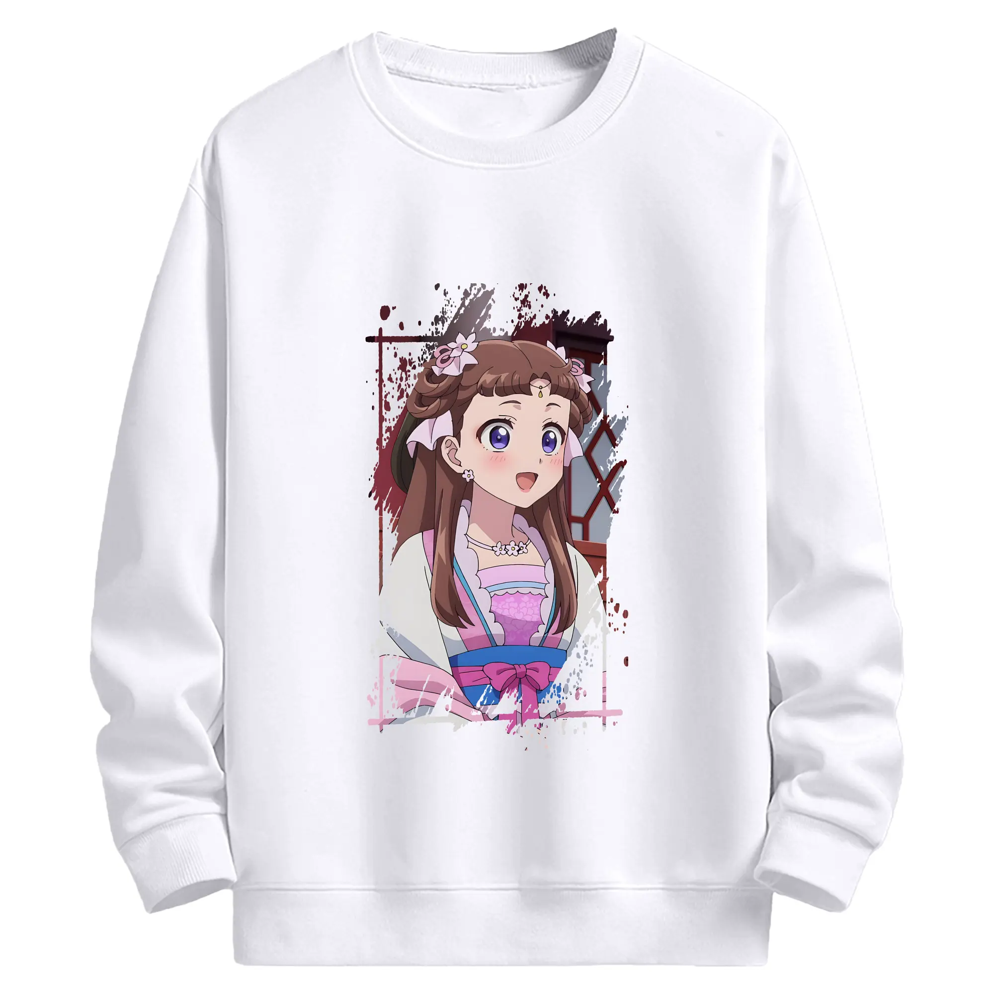 薬屋のひとりごと グッズ,里樹妃 - 高品質 クルーネック スウェット ・ コットン59％ ポリエステル41％ ・ ユニセックス 長袖 トレーナー ・ カジュアル デイリー スポーツ 散歩用