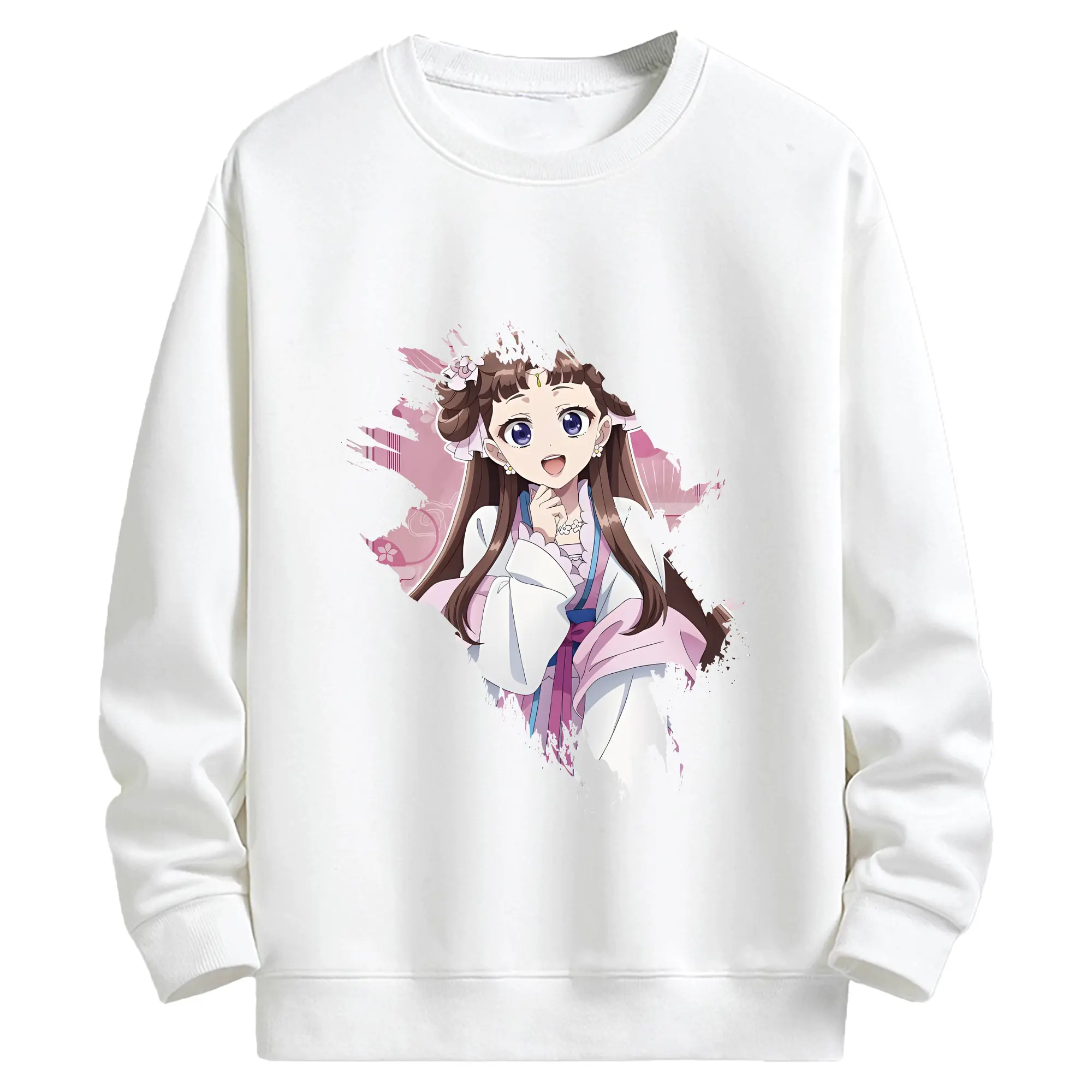 薬屋のひとりごと グッズ,里樹妃 - キッズ クルーネックスウェットシャツ ・ フロントプリント ・ 綿80％ ポリエステル20％ ・ 快適 通学 スポーツ 日常使い お散歩用