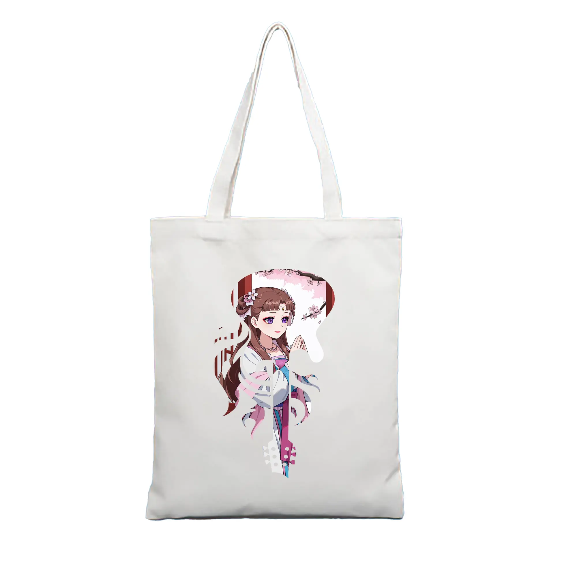 薬屋のひとりごと グッズ,里樹妃 - 縦型キャンバス手提げバッグ（トートバッグ） ・ キャンバス素材 ・ ショッピング用 ・ 軽量 丈夫 お手入れ簡単