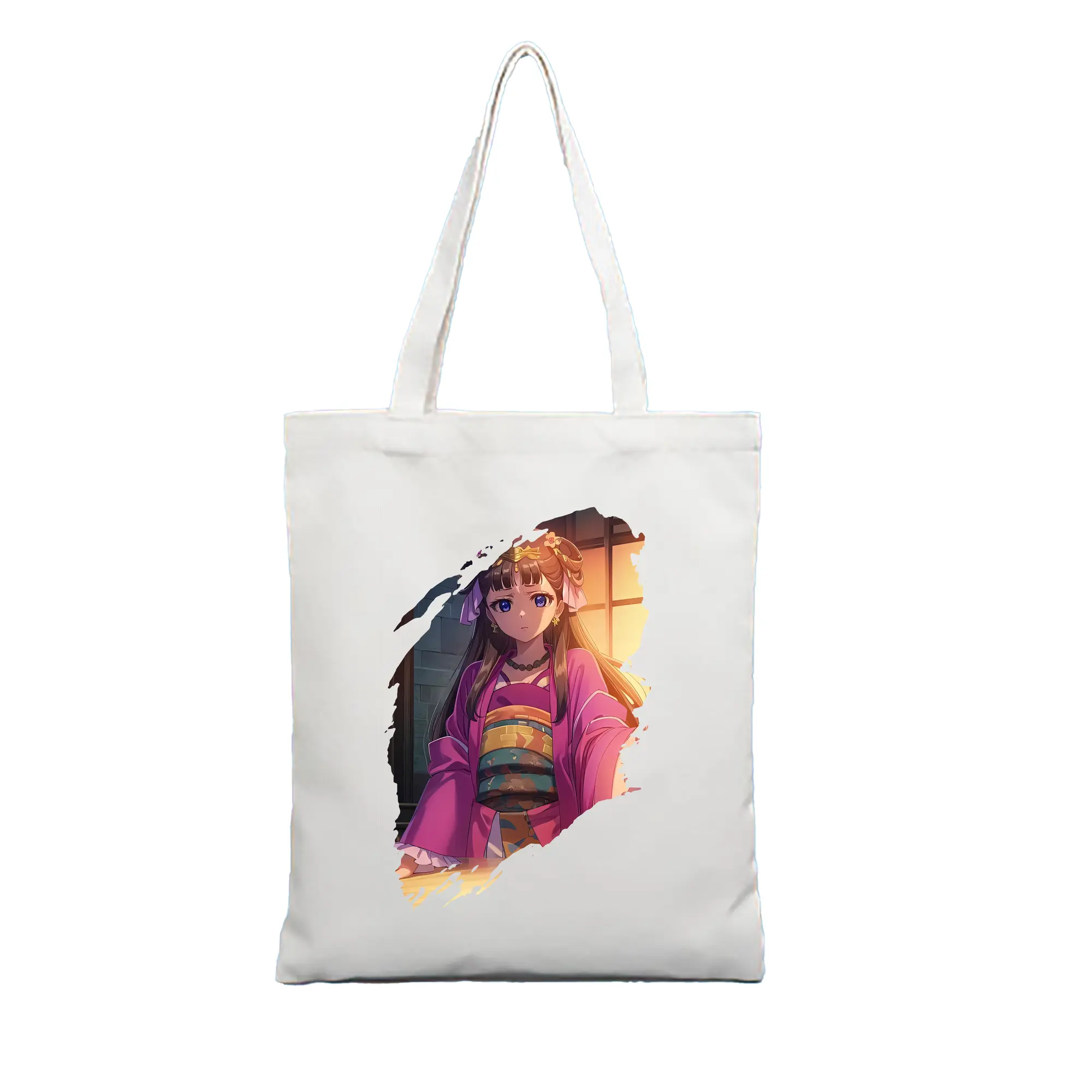 薬屋のひとりごと グッズ,里樹妃 - 縦型キャンバス手提げバッグ（トートバッグ） ・ キャンバス素材 ・ ショッピング用 ・ 軽量 丈夫 お手入れ簡単