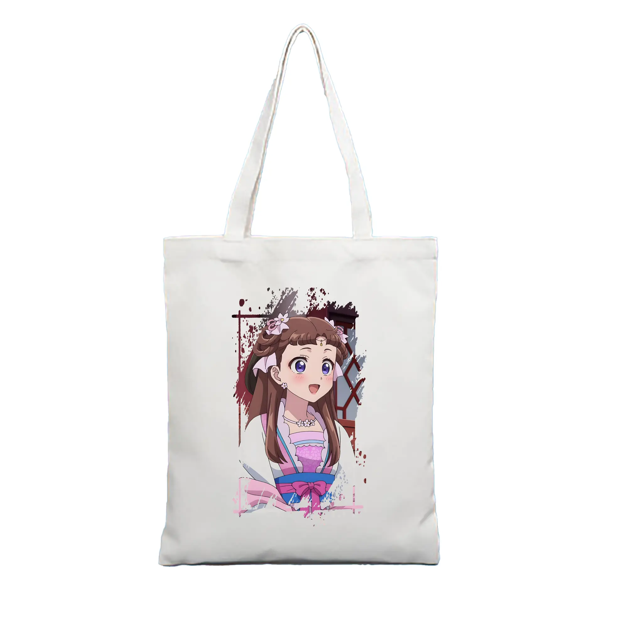 薬屋のひとりごと グッズ,里樹妃 - 縦型キャンバス手提げバッグ（トートバッグ） ・ キャンバス素材 ・ ショッピング用 ・ 軽量 丈夫 お手入れ簡単