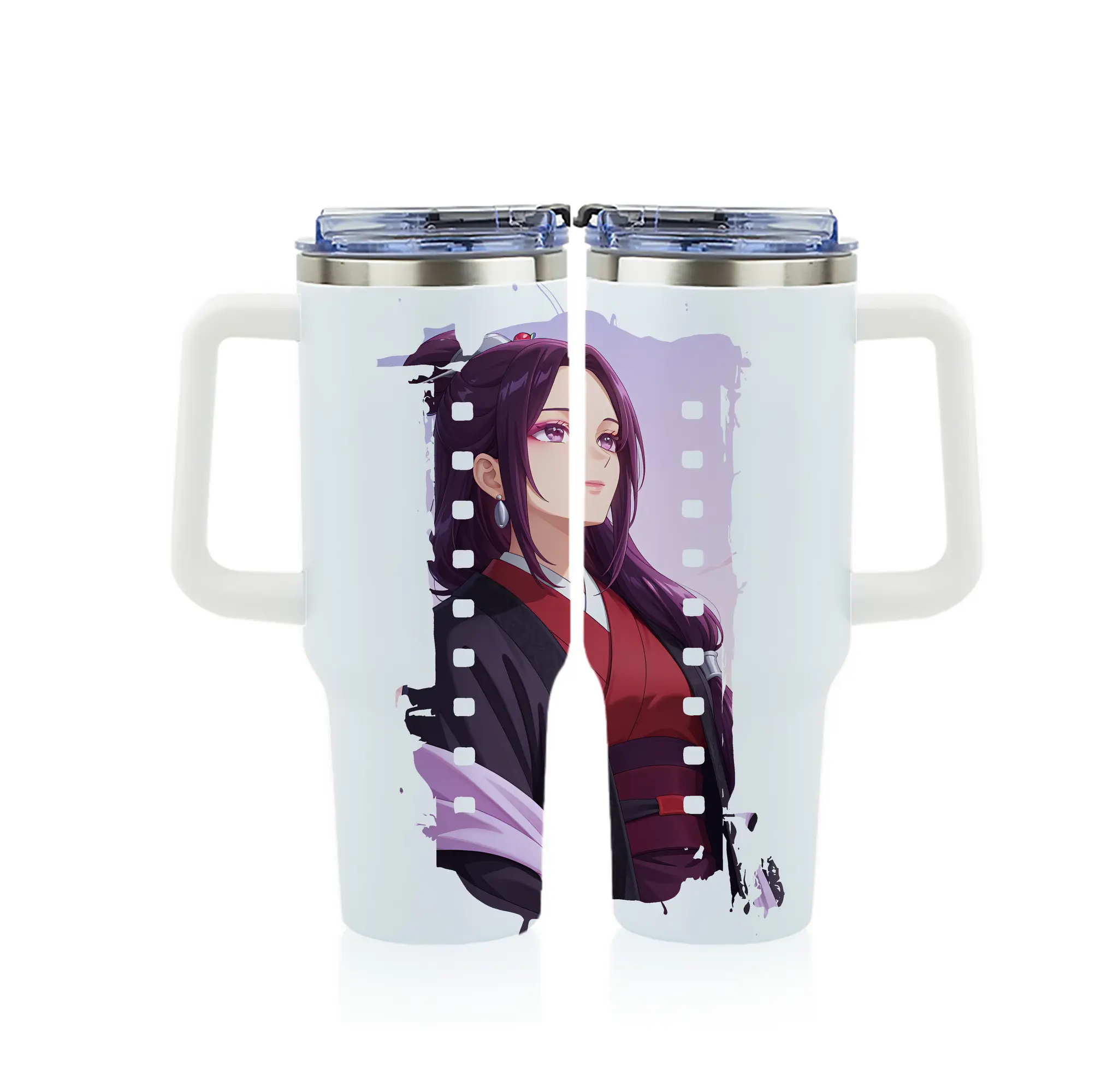 薬屋のひとりごと グッズ,阿多妃 - 1200mL フルプリント車用タンブラー ・ 304ステンレス 内側 ・ 201ステンレス 外側 ・ 保温 保冷 ・ 通勤 ドライブ アウトドア用