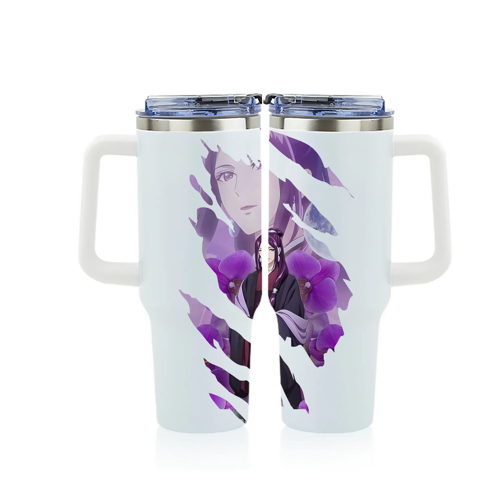 薬屋のひとりごと グッズ,阿多妃 - 1200mL フルプリント車用タンブラー ・ 304ステンレス 内側 ・ 201ステンレス 外側 ・ 保温 保冷 ・ 通勤 ドライブ アウトドア用