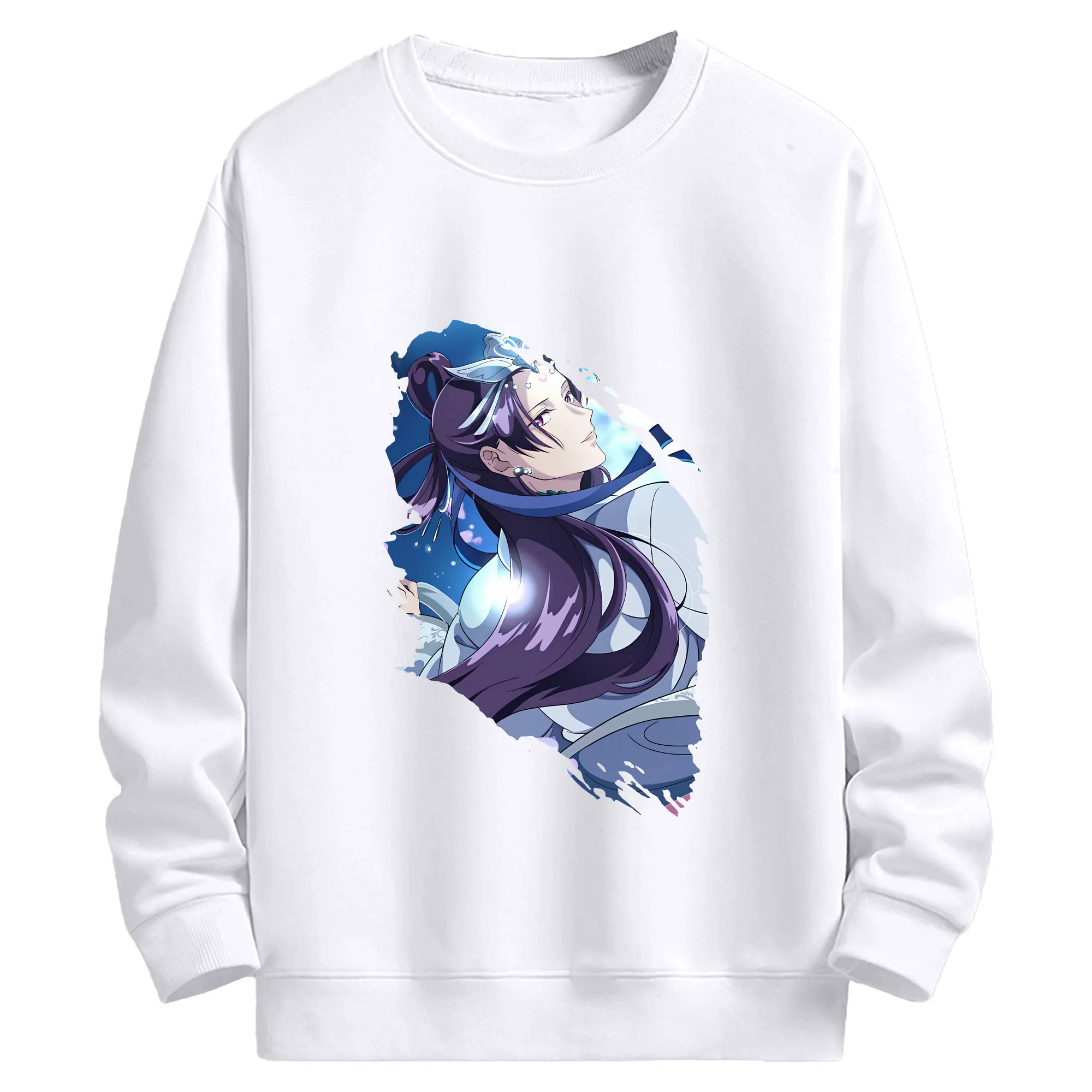 薬屋のひとりごと グッズ,阿多妃 - 高品質 クルーネック スウェット ・ コットン59％ ポリエステル41％ ・ ユニセックス 長袖 トレーナー ・ カジュアル デイリー スポーツ 散歩用