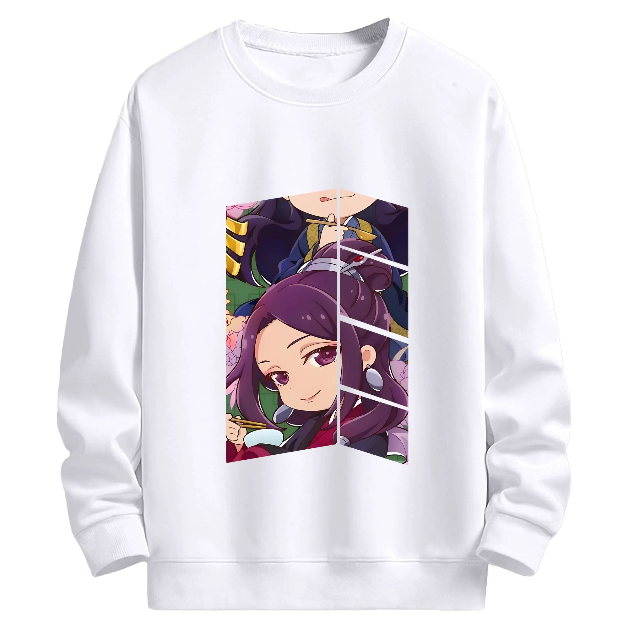 薬屋のひとりごと グッズ,阿多妃 - 高品質 クルーネック スウェット ・ コットン59％ ポリエステル41％ ・ ユニセックス 長袖 トレーナー ・ カジュアル デイリー スポーツ 散歩用