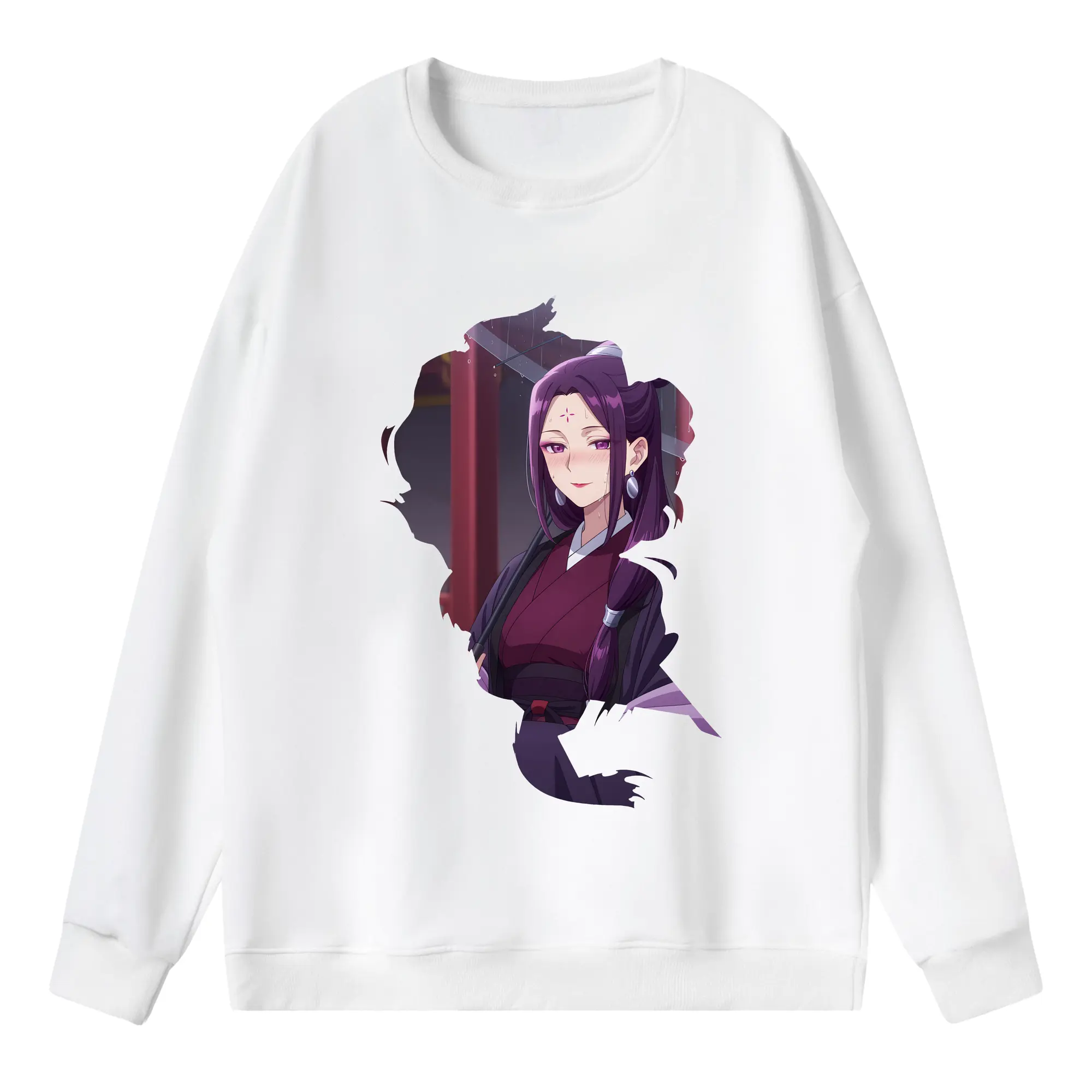 薬屋のひとりごと グッズ,阿多妃 - 薄手 クルーネック スウェット 裏毛260g · ポリエステル 春秋向け カジュアル 男女兼用 · トレーナー デイリー スポーツ 散歩に最適