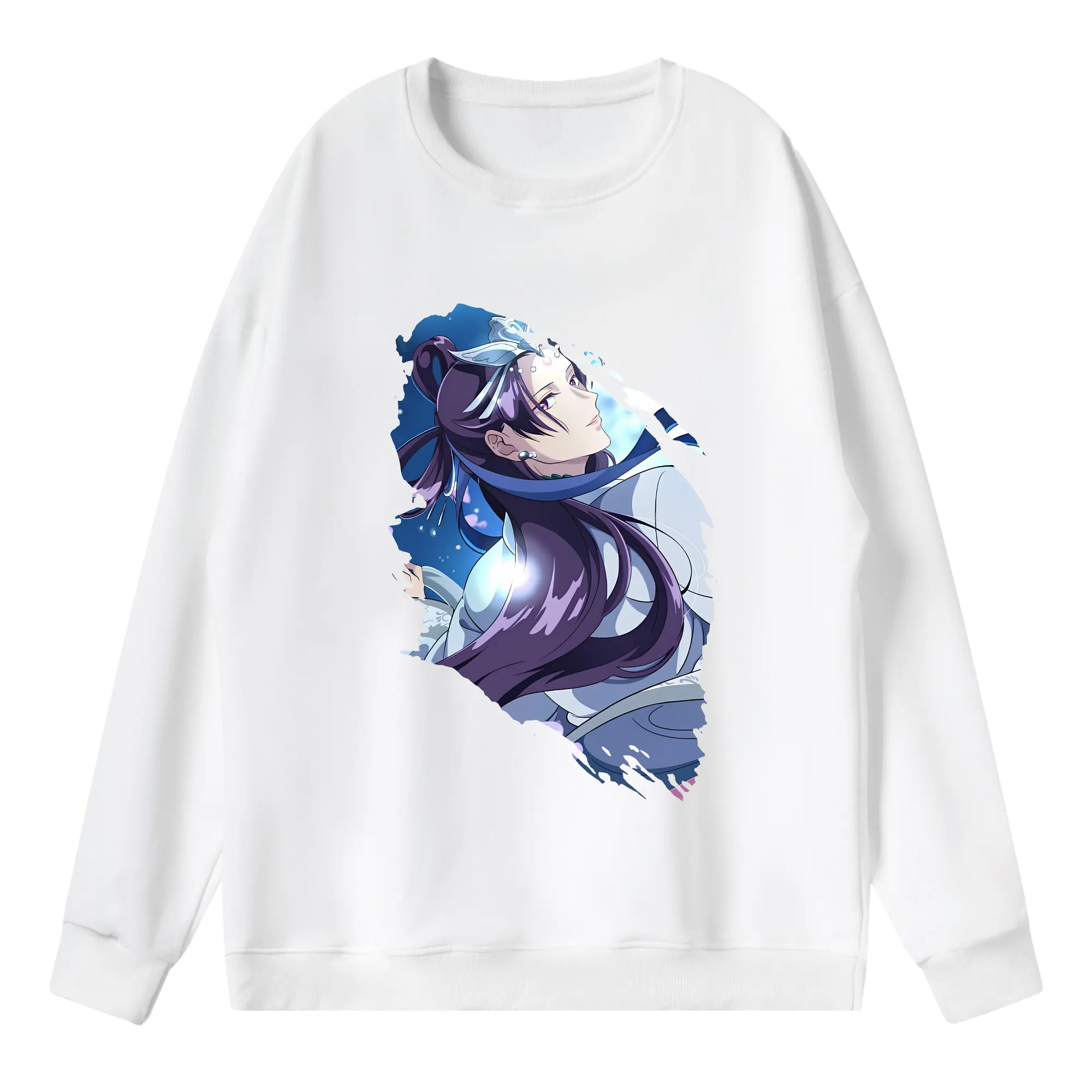 薬屋のひとりごと グッズ,阿多妃 - 薄手 クルーネック スウェット 裏毛260g · ポリエステル 春秋向け カジュアル 男女兼用 · トレーナー デイリー スポーツ 散歩に最適