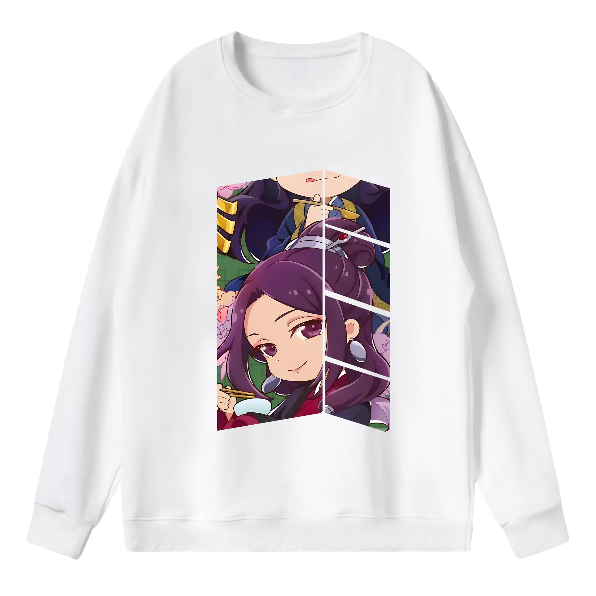 薬屋のひとりごと グッズ,阿多妃 - 薄手 クルーネック スウェット 裏毛260g · ポリエステル 春秋向け カジュアル 男女兼用 · トレーナー デイリー スポーツ 散歩に最適