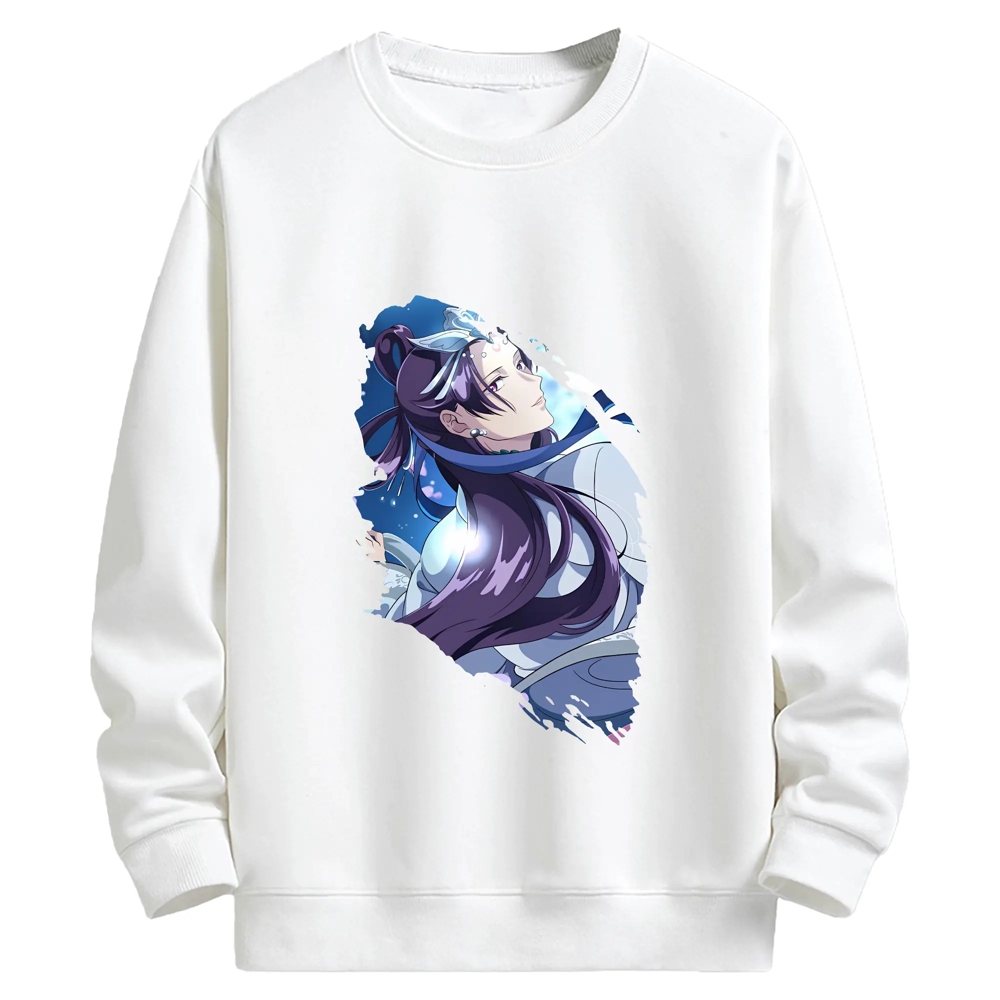 薬屋のひとりごと グッズ,阿多妃 - キッズ クルーネックスウェットシャツ ・ フロントプリント ・ 綿80％ ポリエステル20％ ・ 快適 通学 スポーツ 日常使い お散歩用