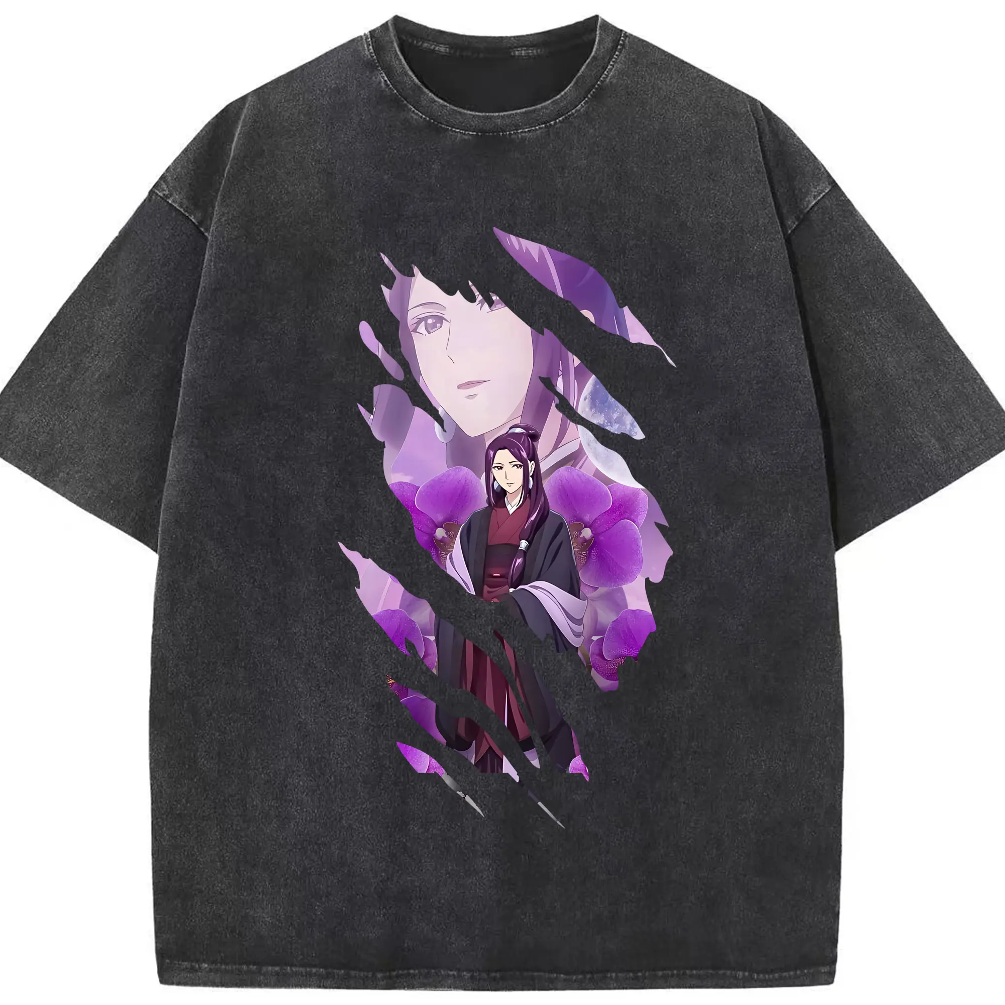 薬屋のひとりごと グッズ,阿多妃 - 綿100％ ヴィンテージ風 半袖Tシャツ ・ フロントプリント ・ 柔らか肌触り ・ 通気性 快適 ・ スポーツ カジュアル 外出用