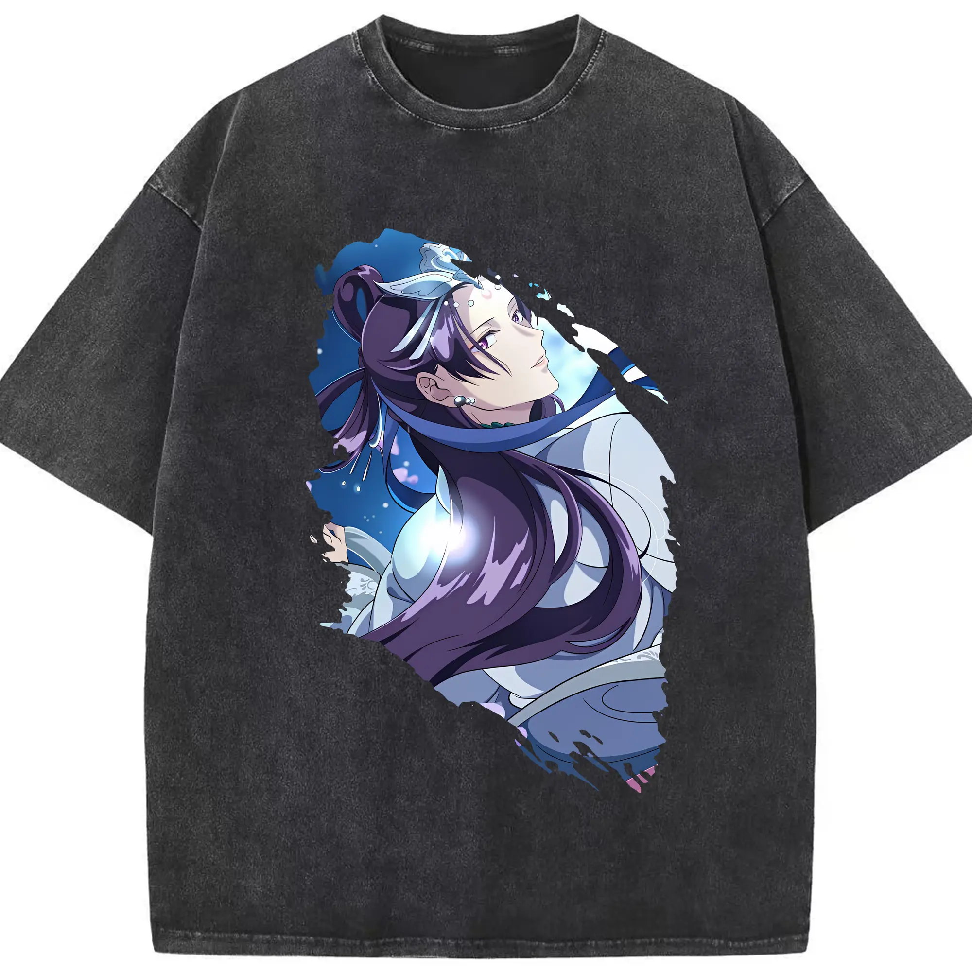 薬屋のひとりごと グッズ,阿多妃 - 綿100％ ヴィンテージ風 半袖Tシャツ ・ フロントプリント ・ 柔らか肌触り ・ 通気性 快適 ・ スポーツ カジュアル 外出用