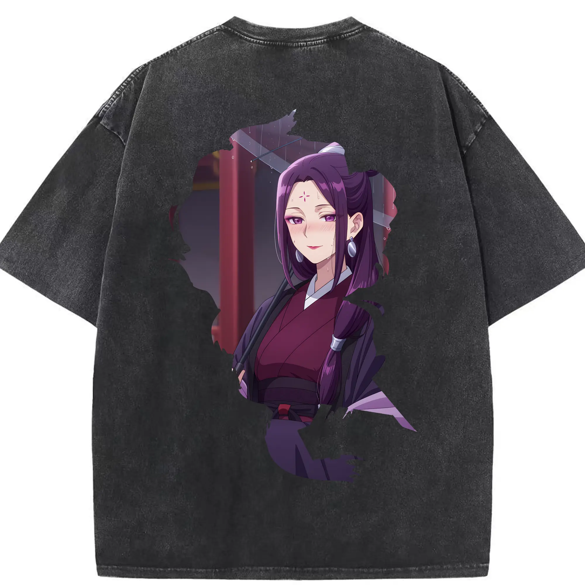 薬屋のひとりごと グッズ,阿多妃 - 綿100％ ヴィンテージ風 半袖Tシャツ ・ 背面プリント ・ 柔らか肌触り ・ 通気性 快適 ・ スポーツ カジュアル 外出用