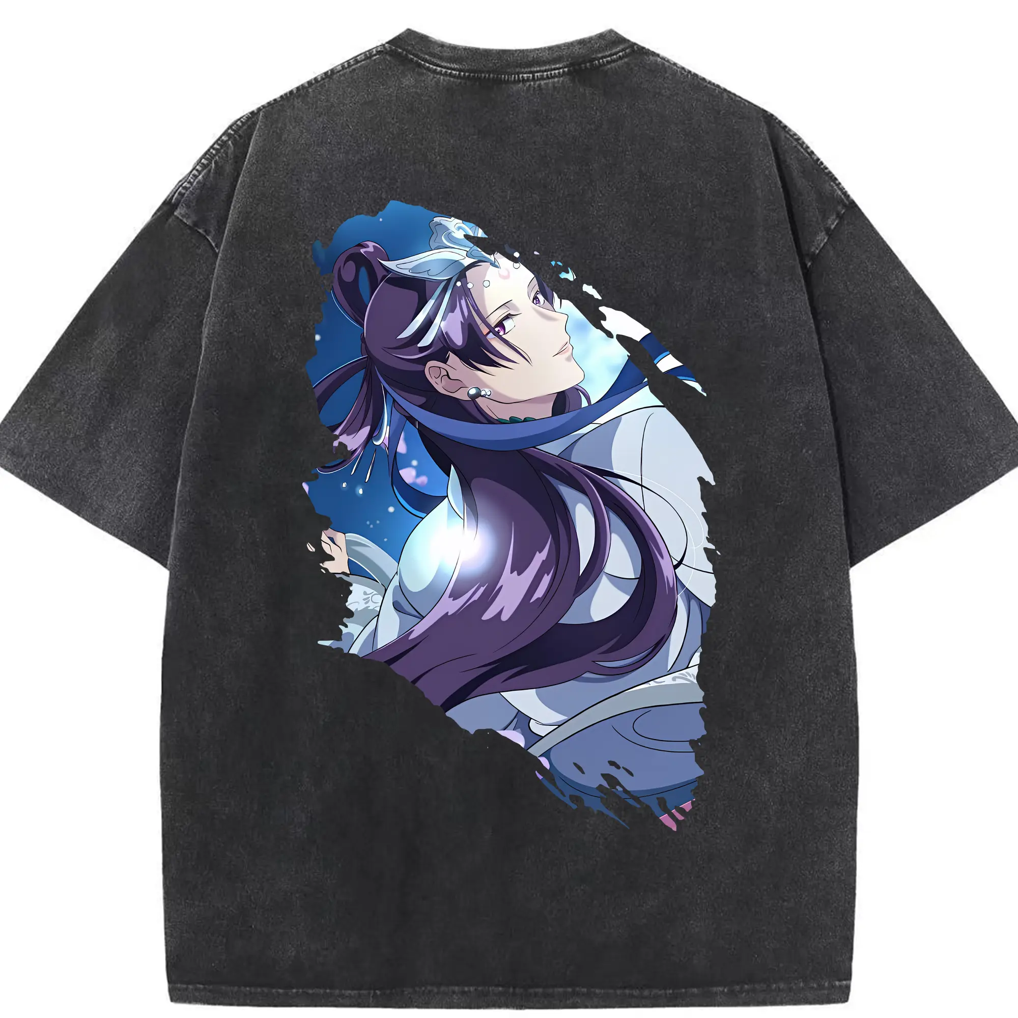 薬屋のひとりごと グッズ,阿多妃 - 綿100％ ヴィンテージ風 半袖Tシャツ ・ 背面プリント ・ 柔らか肌触り ・ 通気性 快適 ・ スポーツ カジュアル 外出用