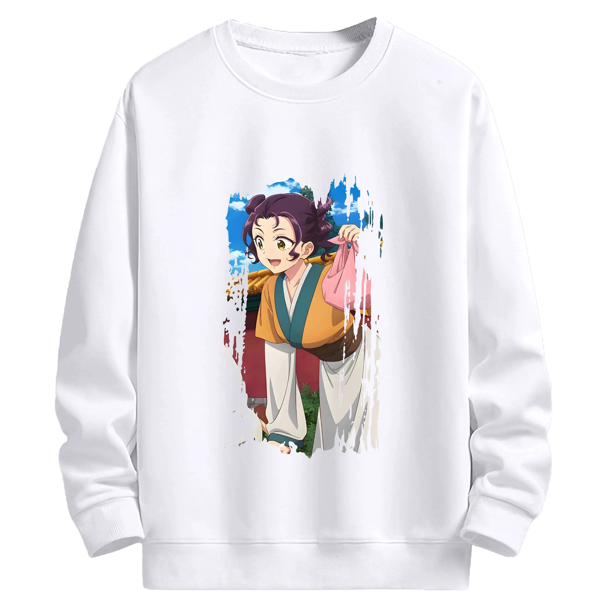 薬屋のひとりごと グッズ,子翠 小蘭 - 高品質 クルーネック スウェット ・ コットン59％ ポリエステル41％ ・ ユニセックス 長袖 トレーナー ・ カジュアル デイリー スポーツ 散歩用