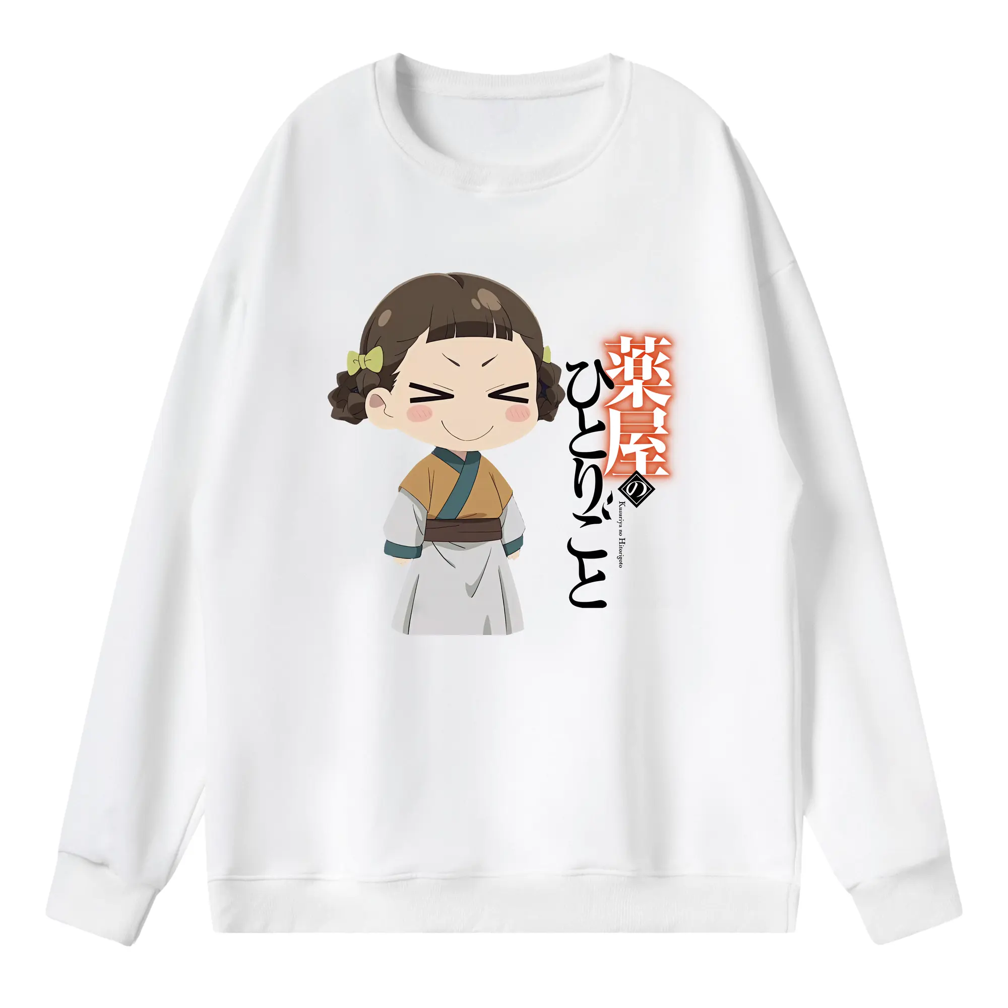 薬屋のひとりごと グッズ,子翠 小蘭 - 薄手 クルーネック スウェット 裏毛260g · ポリエステル 春秋向け カジュアル 男女兼用 · トレーナー デイリー スポーツ 散歩に最適