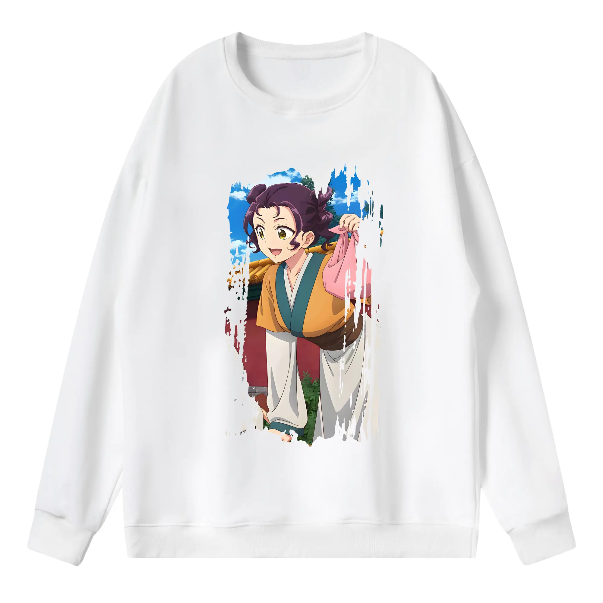 薬屋のひとりごと グッズ,子翠 小蘭 - 薄手 クルーネック スウェット 裏毛260g · ポリエステル 春秋向け カジュアル 男女兼用 · トレーナー デイリー スポーツ 散歩に最適