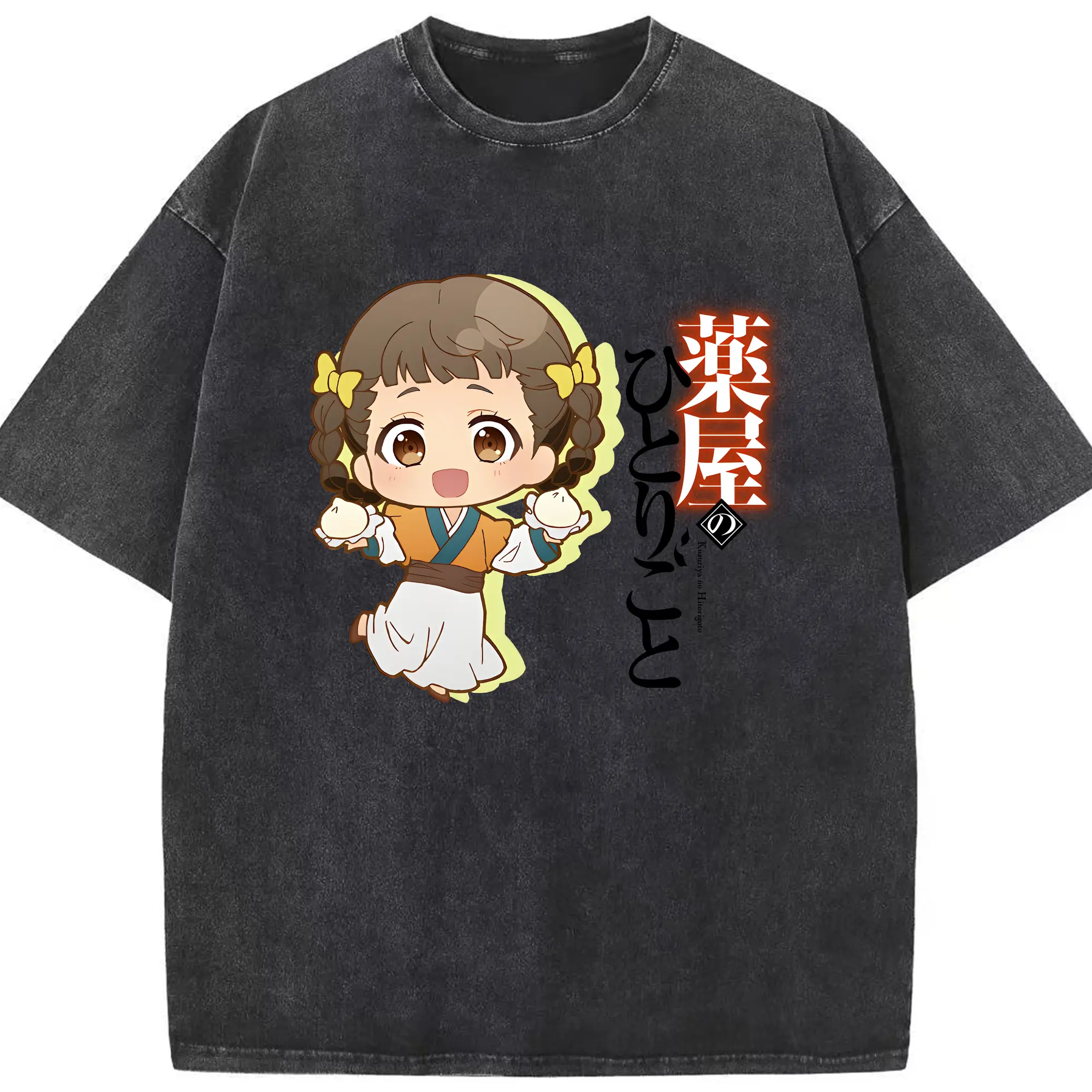 薬屋のひとりごと グッズ,子翠 小蘭 - 綿100％ ヴィンテージ風 半袖Tシャツ ・ フロントプリント ・ 柔らか肌触り ・ 通気性 快適 ・ スポーツ カジュアル 外出用