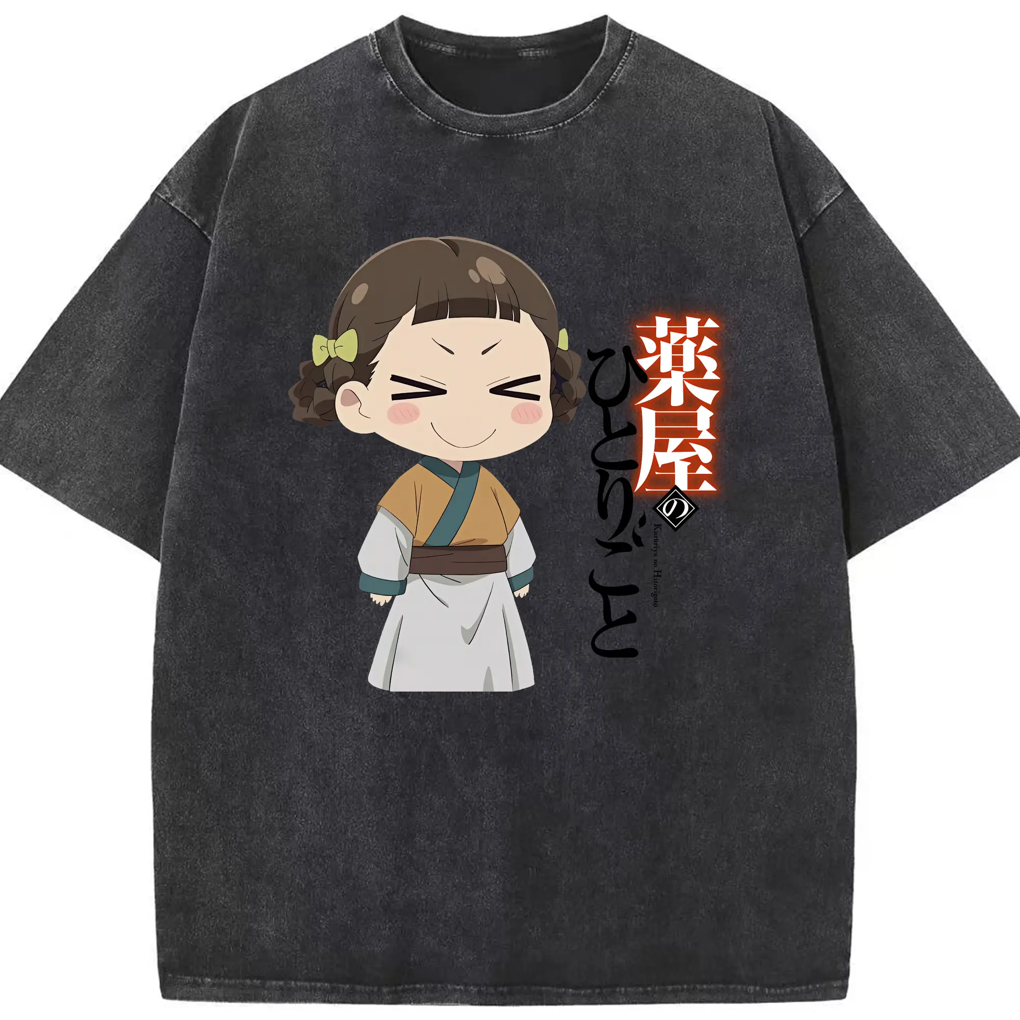 薬屋のひとりごと グッズ,子翠 小蘭 - 綿100％ ヴィンテージ風 半袖Tシャツ ・ フロントプリント ・ 柔らか肌触り ・ 通気性 快適 ・ スポーツ カジュアル 外出用