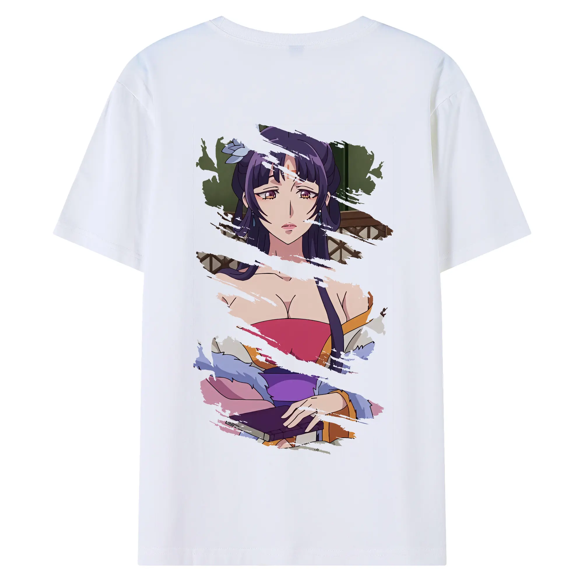 薬屋のひとりごと グッズ,白鈴 - 綿100％ 半袖Tシャツ ・ バックプリント ・ 快適 通気性 ・ 日常使い 散歩 スポーツ用