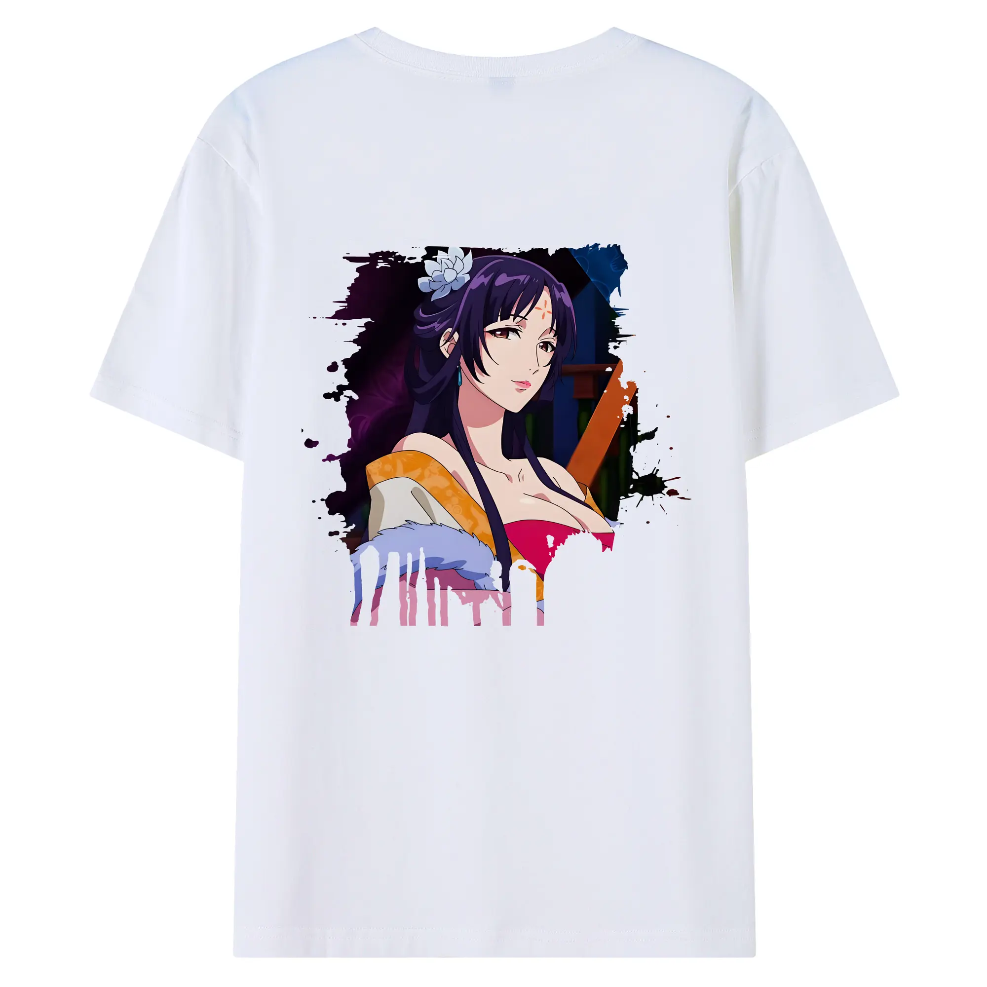 薬屋のひとりごと グッズ,白鈴 - 綿100％ 半袖Tシャツ ・ バックプリント ・ 快適 通気性 ・ 日常使い 散歩 スポーツ用