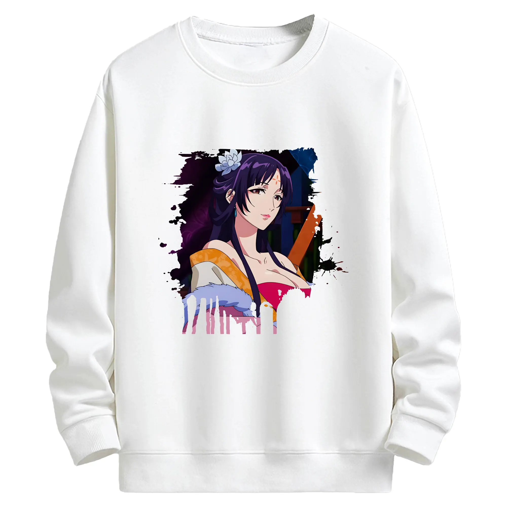 薬屋のひとりごと グッズ,白鈴 - キッズ クルーネックスウェットシャツ ・ フロントプリント ・ 綿80％ ポリエステル20％ ・ 快適 通学 スポーツ 日常使い お散歩用