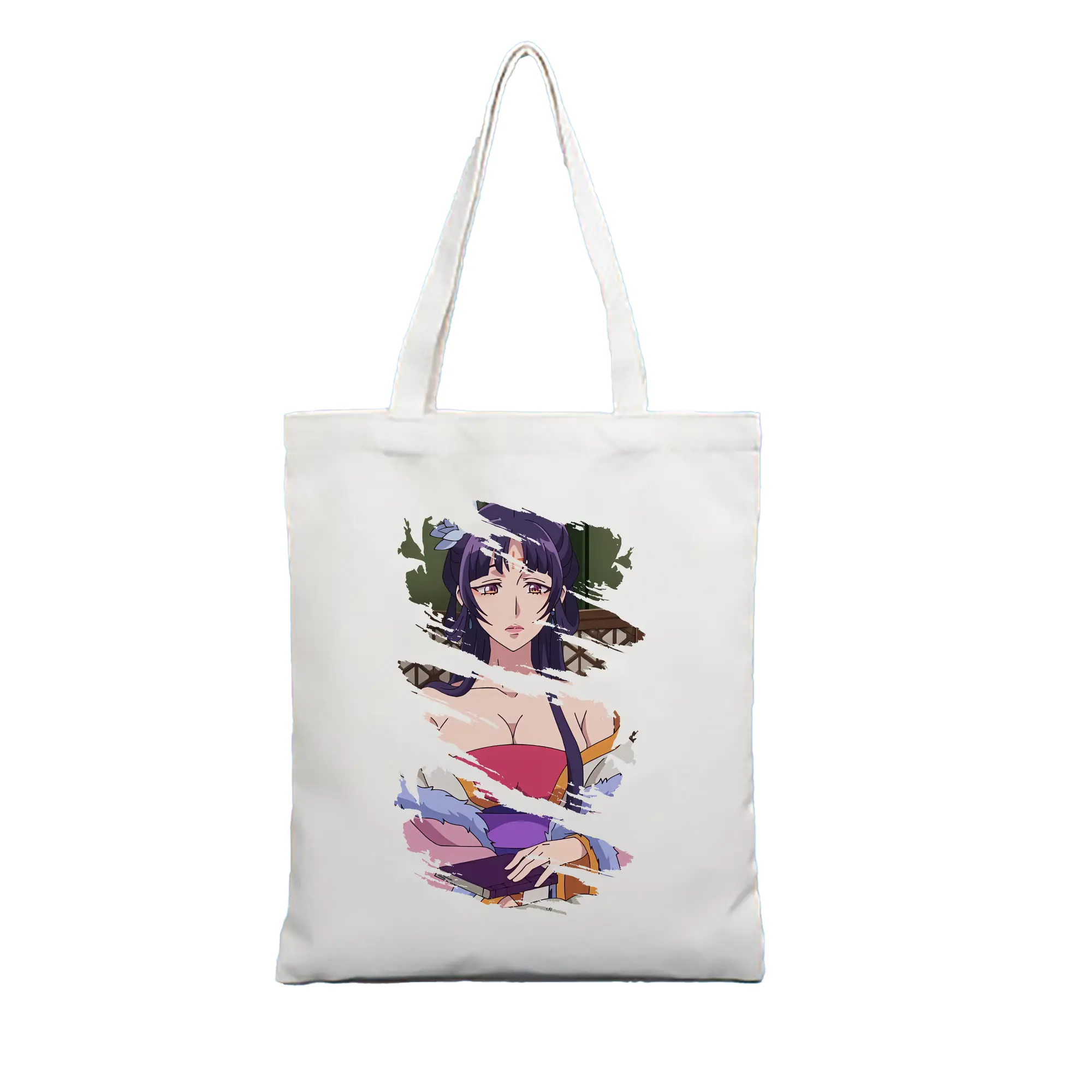 薬屋のひとりごと グッズ,白鈴 - 縦型キャンバス手提げバッグ（トートバッグ） ・ キャンバス素材 ・ ショッピング用 ・ 軽量 丈夫 お手入れ簡単