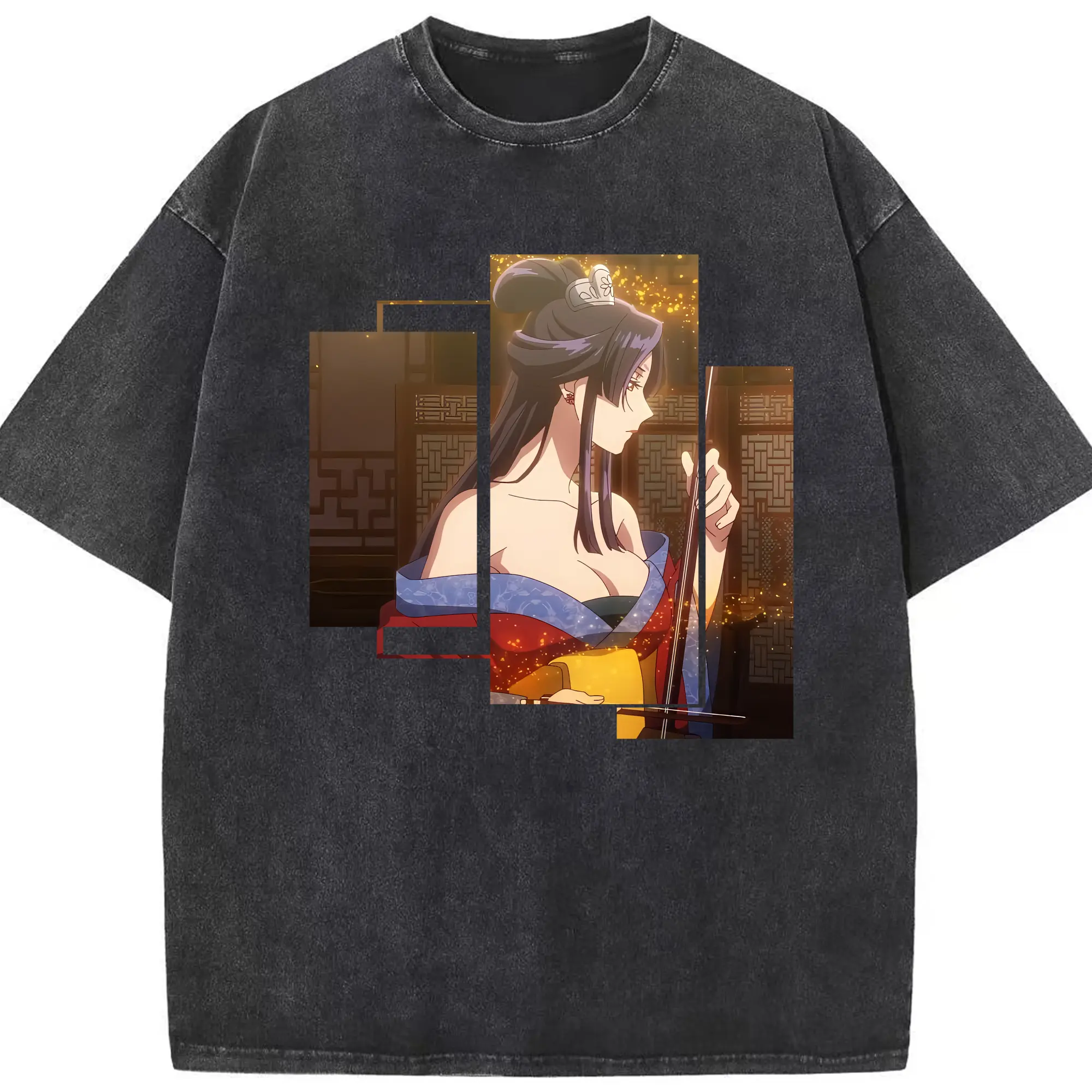 薬屋のひとりごと グッズ,女華 - 綿100％ ヴィンテージ風 半袖Tシャツ ・ フロントプリント ・ 柔らか肌触り ・ 通気性 快適 ・ スポーツ カジュアル 外出用