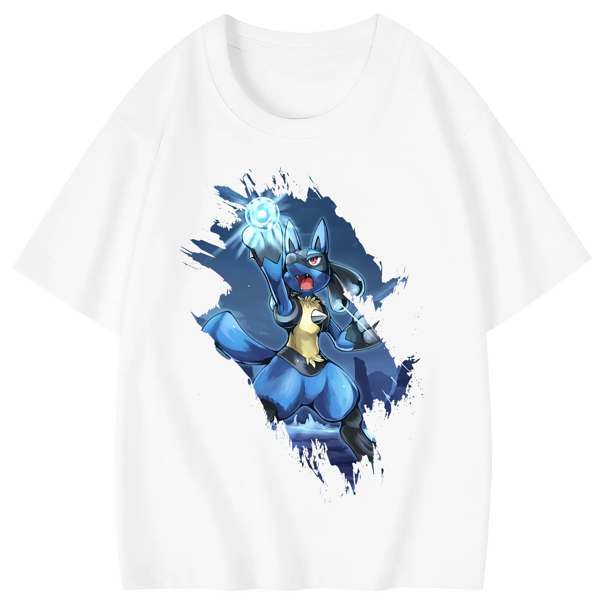 ポケモン グッズ,ルカリオ - 綿100％ キッズTシャツ ・ フロントプリント ・ 快適 通気性 ・ スポーツ カジュアル 散歩用