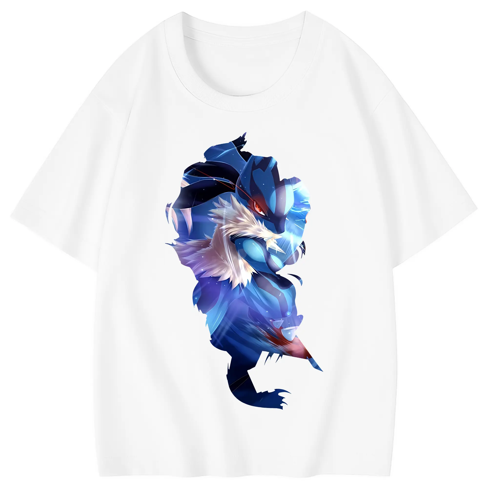 ポケモン グッズ,ルカリオ - 綿100％ キッズTシャツ ・ フロントプリント ・ 快適 通気性 ・ スポーツ カジュアル 散歩用