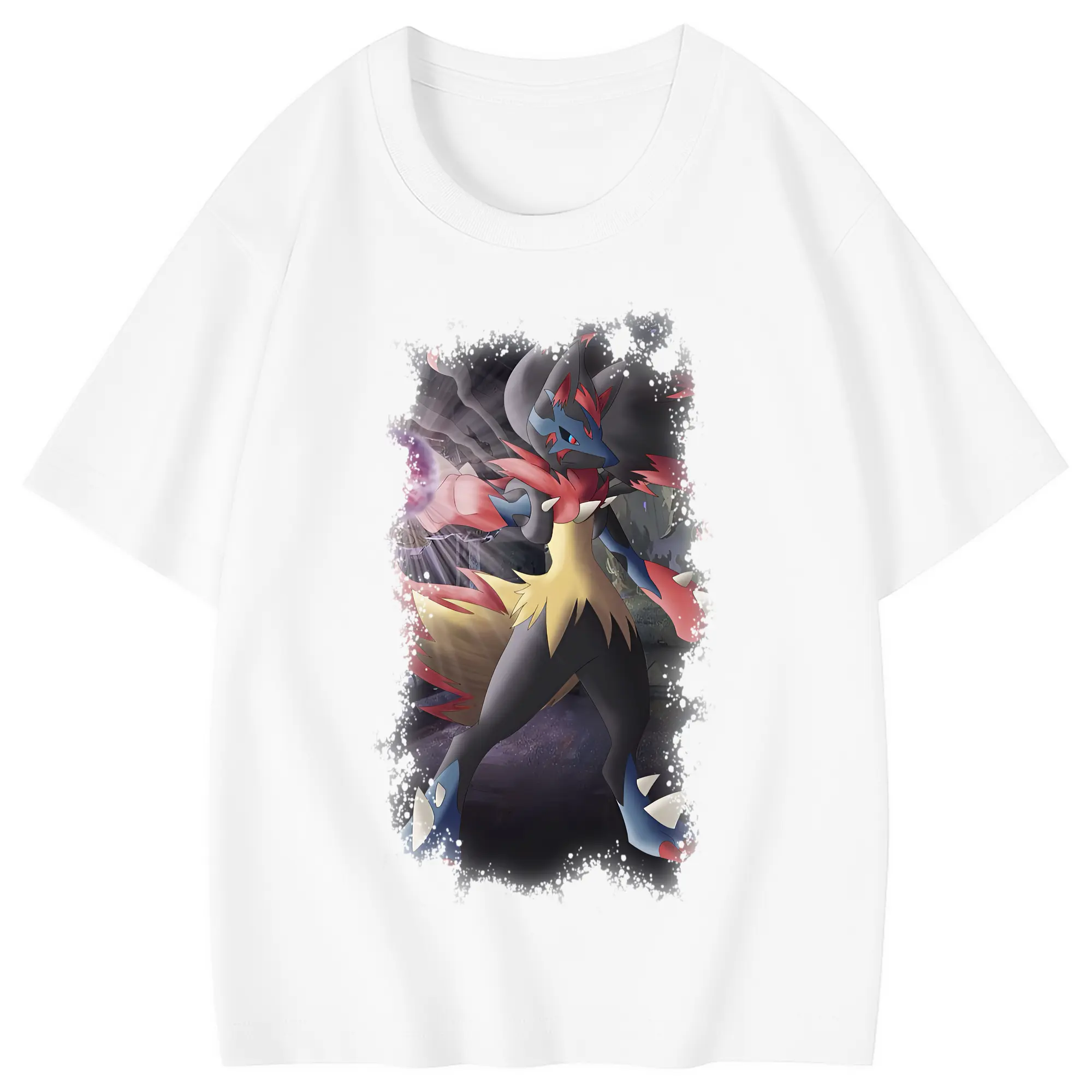 ポケモン グッズ,ルカリオ - 綿100％ キッズTシャツ ・ フロントプリント ・ 快適 通気性 ・ スポーツ カジュアル 散歩用