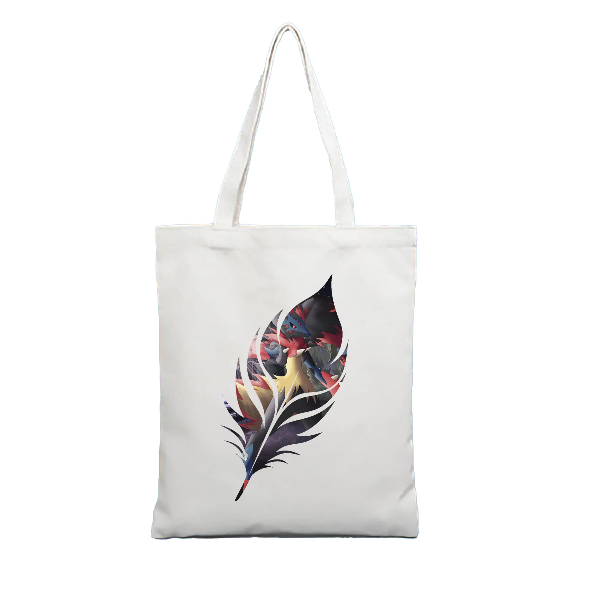 ポケモン グッズ,ルカリオ - 縦型キャンバス手提げバッグ（トートバッグ） ・ キャンバス素材 ・ ショッピング用 ・ 軽量 丈夫 お手入れ簡単