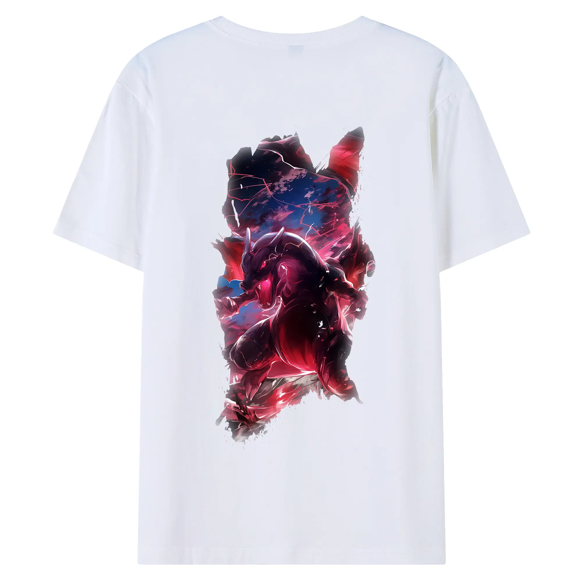 ポケモン グッズ,リザードン - 綿100％ 半袖Tシャツ ・ バックプリント ・ 快適 通気性 ・ 日常使い 散歩 スポーツ用