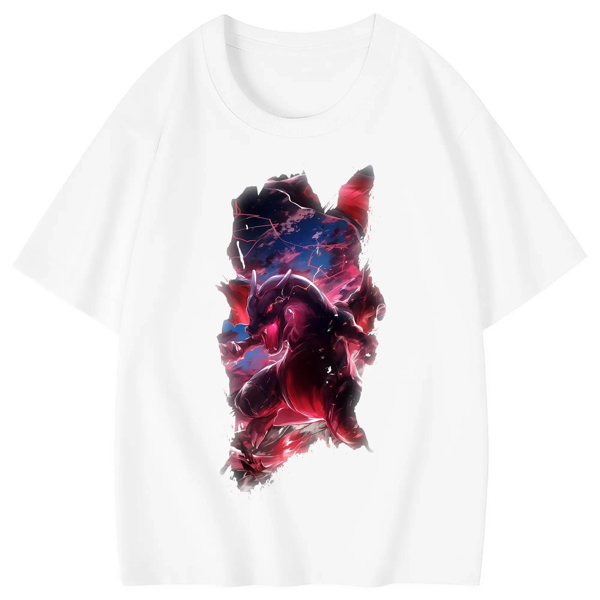 ポケモン グッズ,リザードン - 綿100％ キッズTシャツ ・ フロントプリント ・ 快適 通気性 ・ スポーツ カジュアル 散歩用