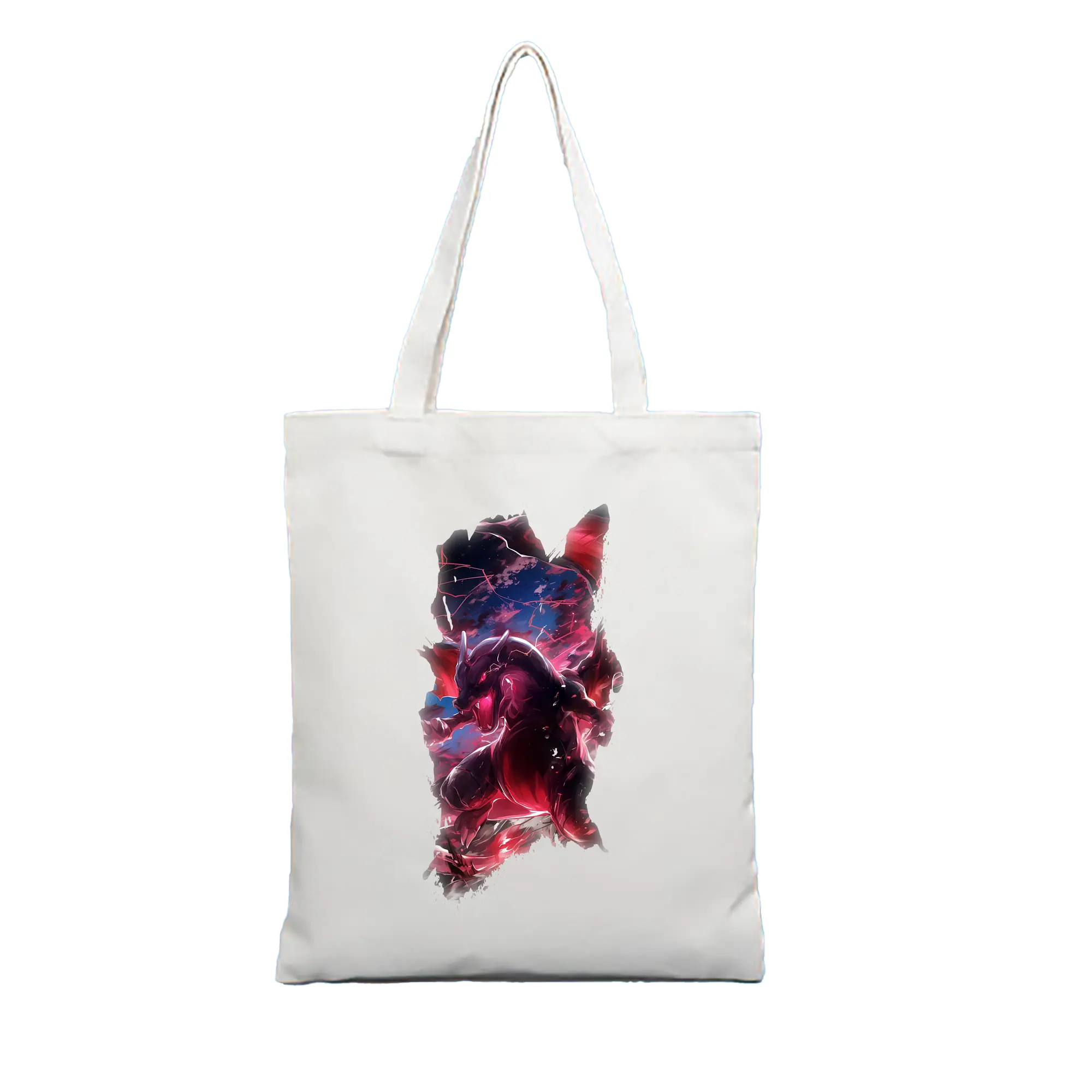 ポケモン グッズ,リザードン - 縦型キャンバス手提げバッグ（トートバッグ） ・ キャンバス素材 ・ ショッピング用 ・ 軽量 丈夫 お手入れ簡単